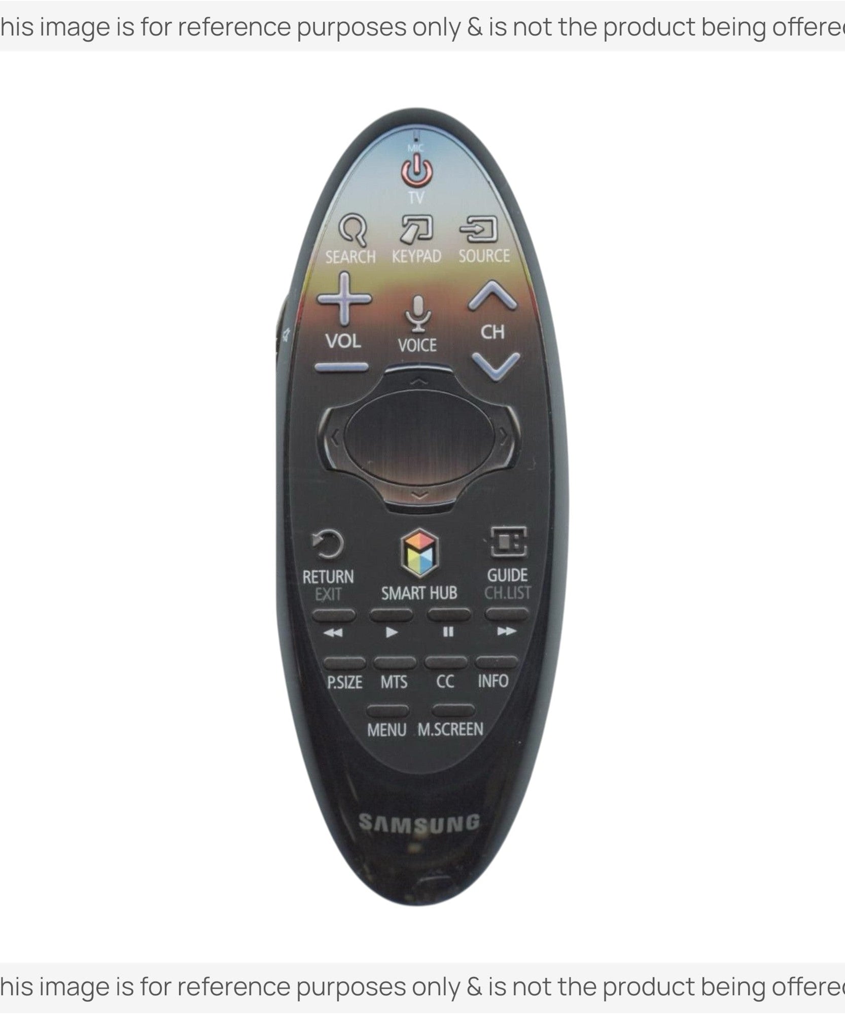 Substitute for Samsung BN59-01185F Smart TV Remote Control with Cursor - BN5901185F [SR7557, No Voice]