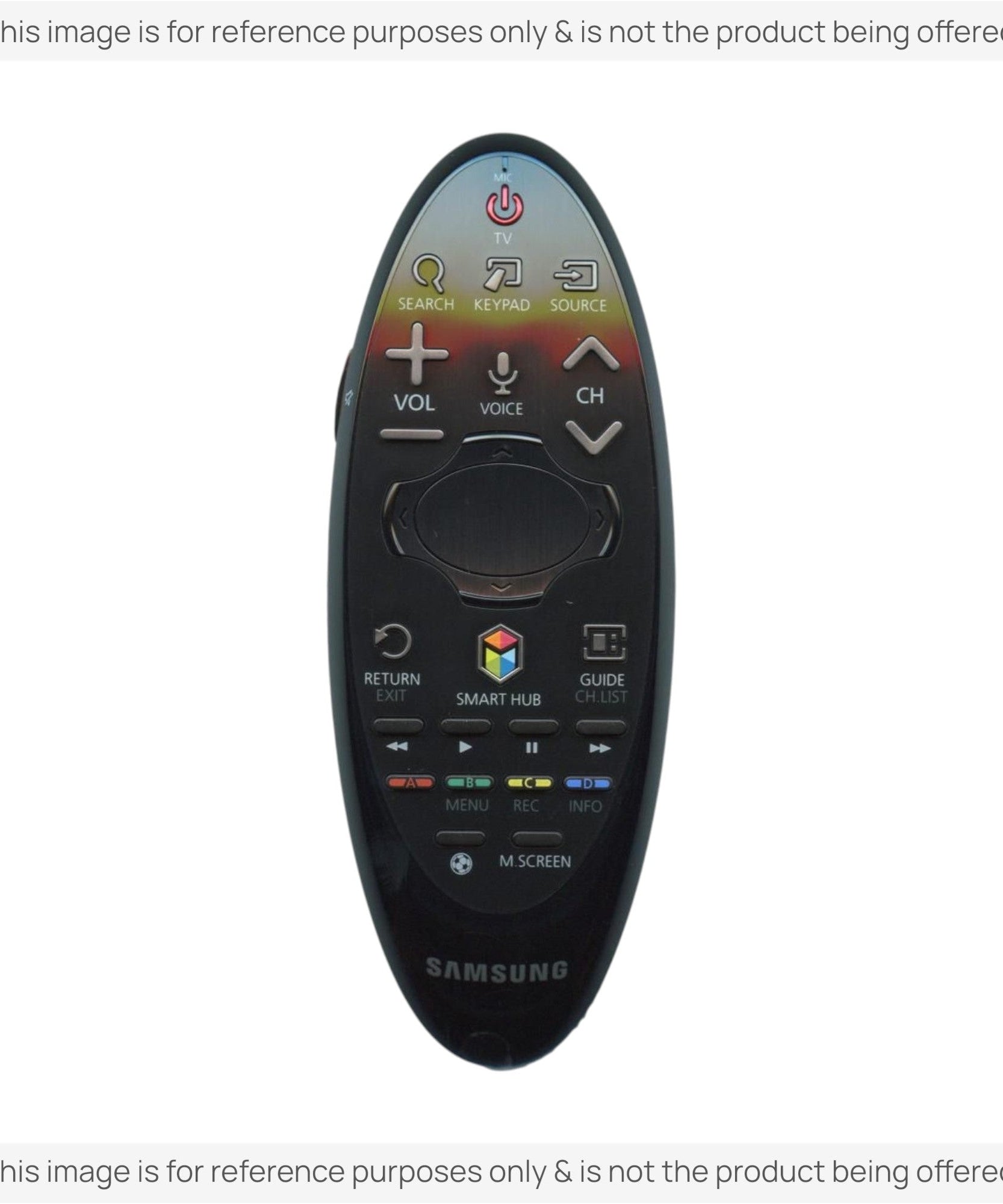Substitute for Samsung BN59-01185H Smart TV Remote Control with Cursor - BN5901185H [SR7557, No Voice]