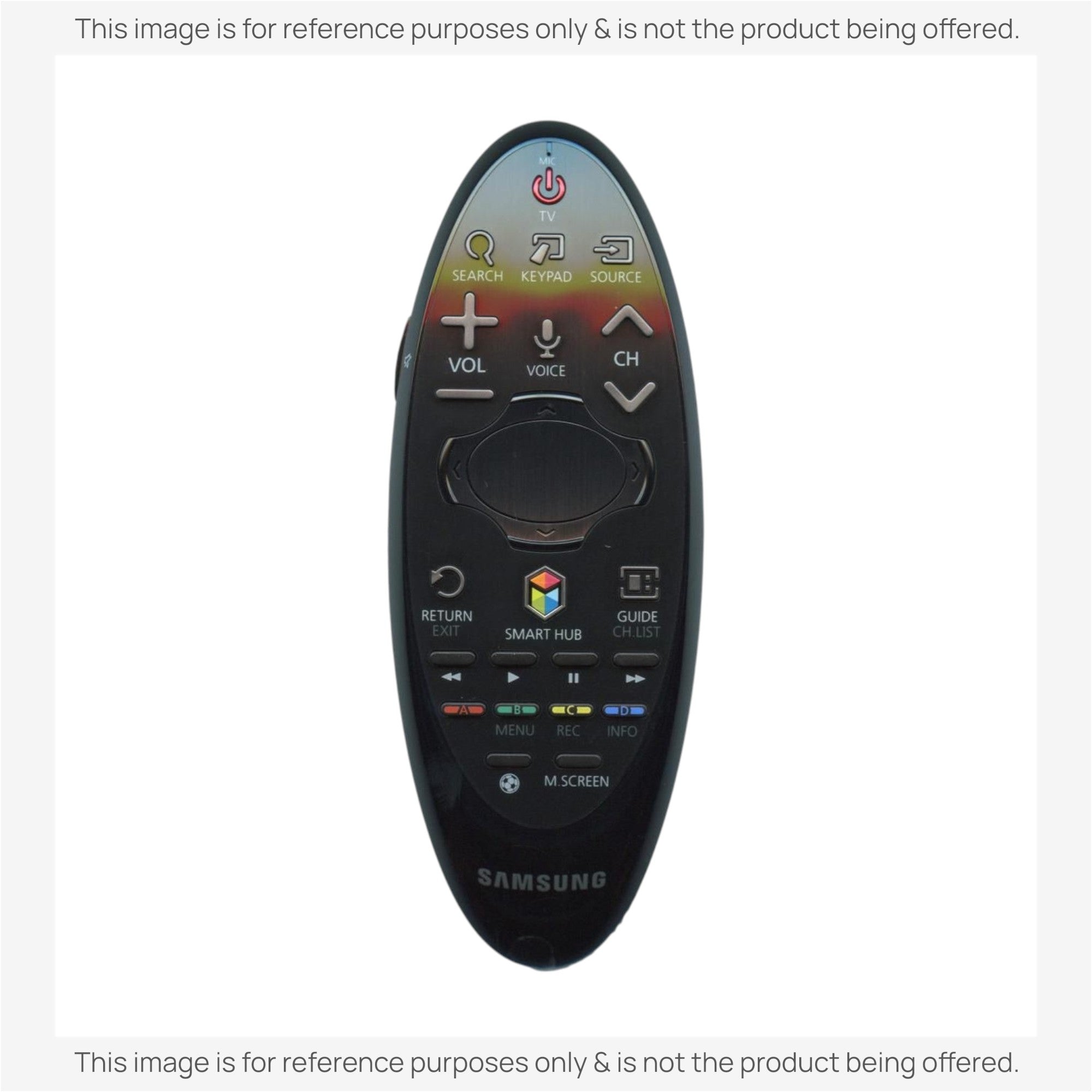 Substitute for Samsung BN59-01185H Smart TV Remote Control with Cursor - BN5901185H [SR7557, No Voice]