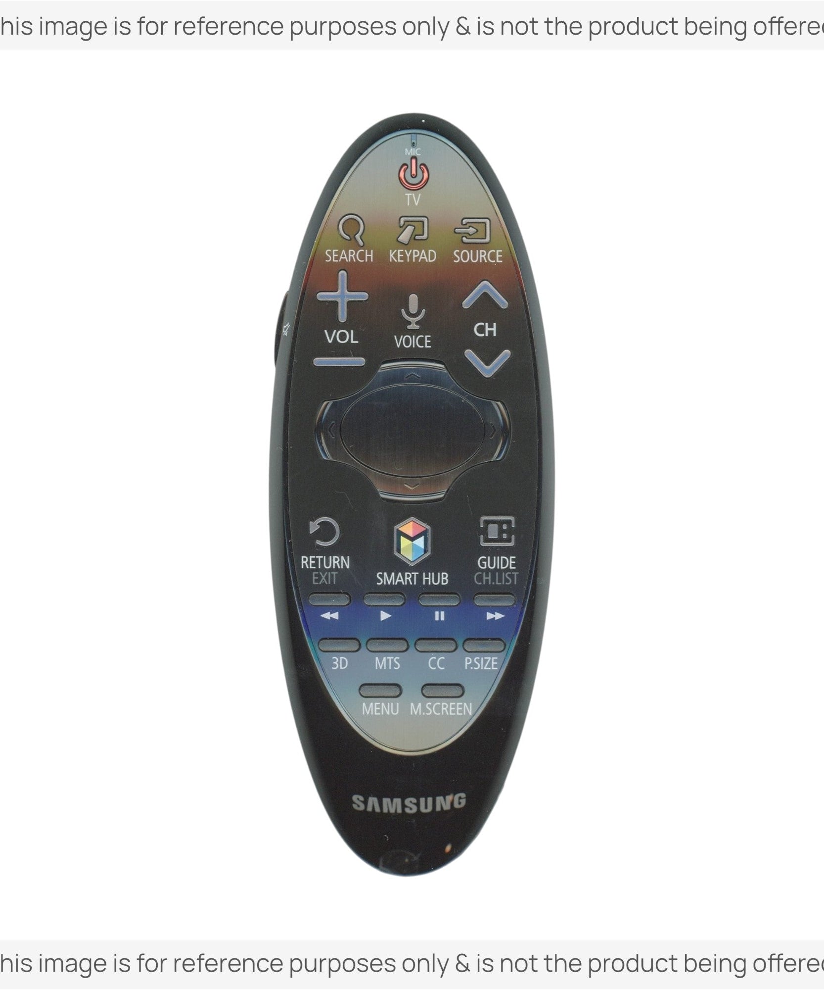 Substitute for Samsung BN59-01185K Smart TV Remote Control with Cursor - BN5901185K [SR7557, No Voice]