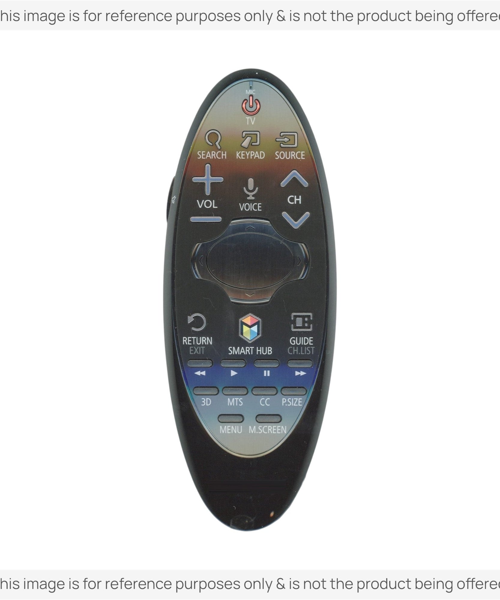 Substitute for Samsung BN59-01185K Smart TV Remote Control with Cursor - BN5901185K [SR7557, No Voice]