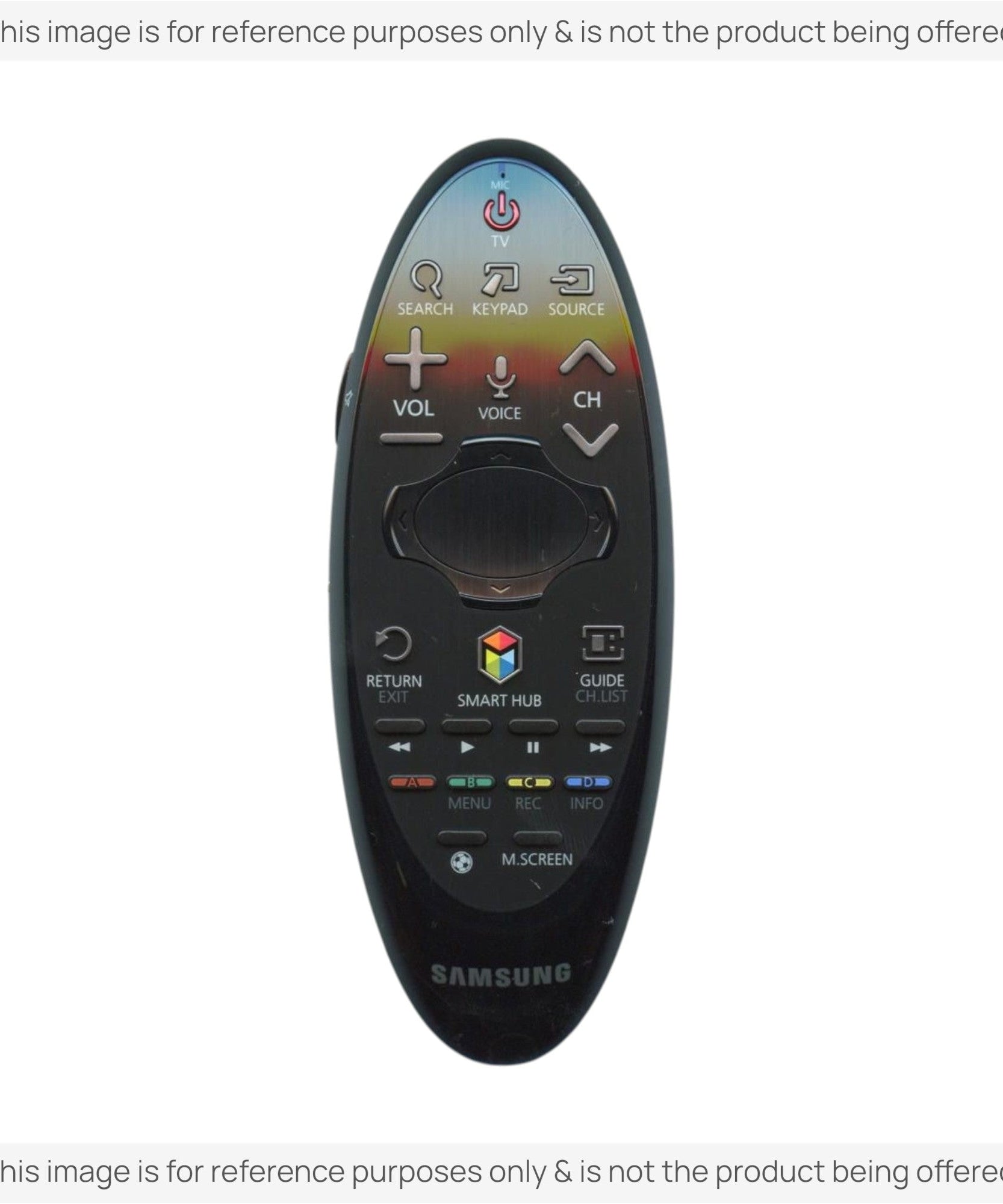 Substitute for Samsung BN59-01185S Smart TV Remote Control with Cursor - BN5901185S [SR7557, No Voice]