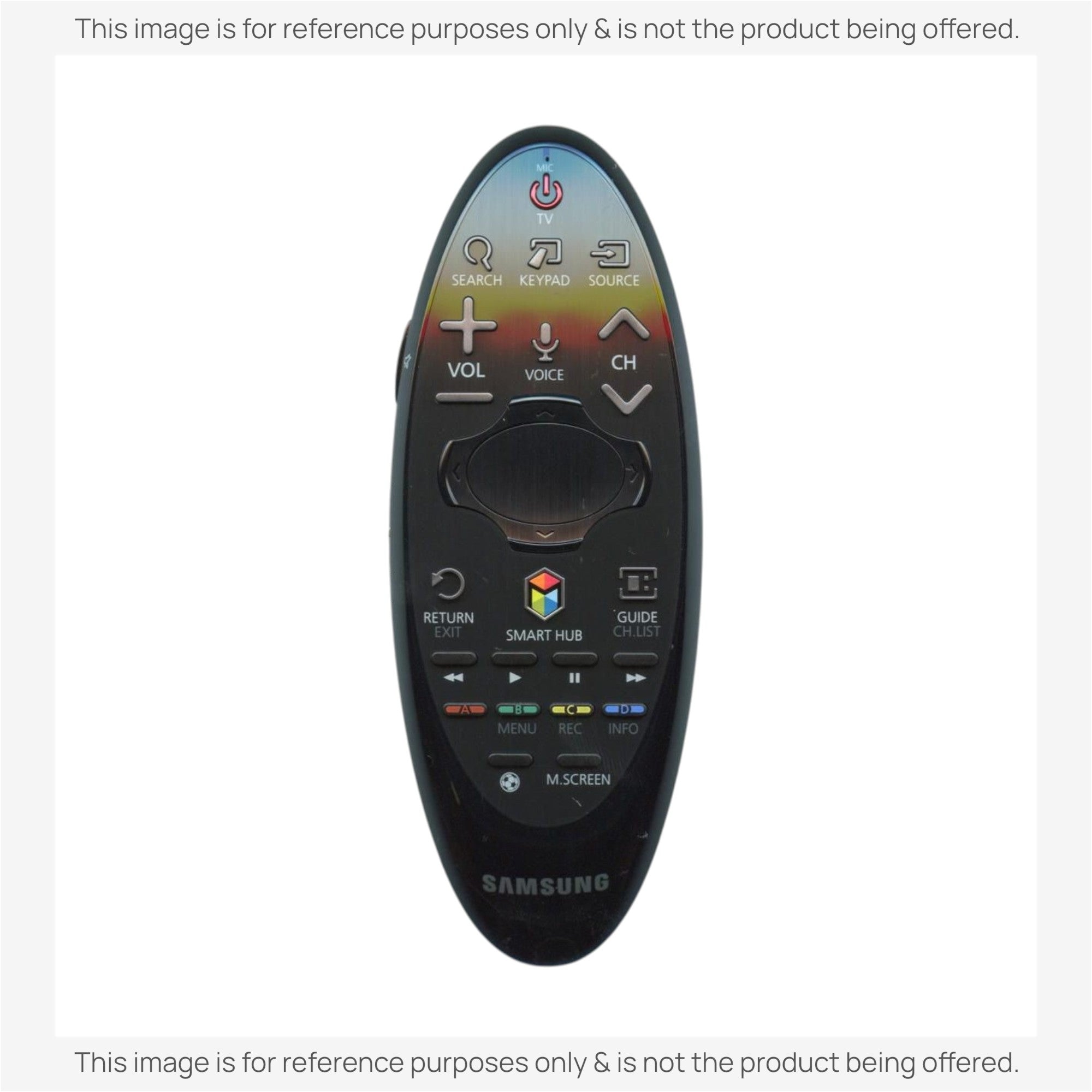 Substitute for Samsung BN59-01185S Smart TV Remote Control with Cursor - BN5901185S [SR7557, No Voice]