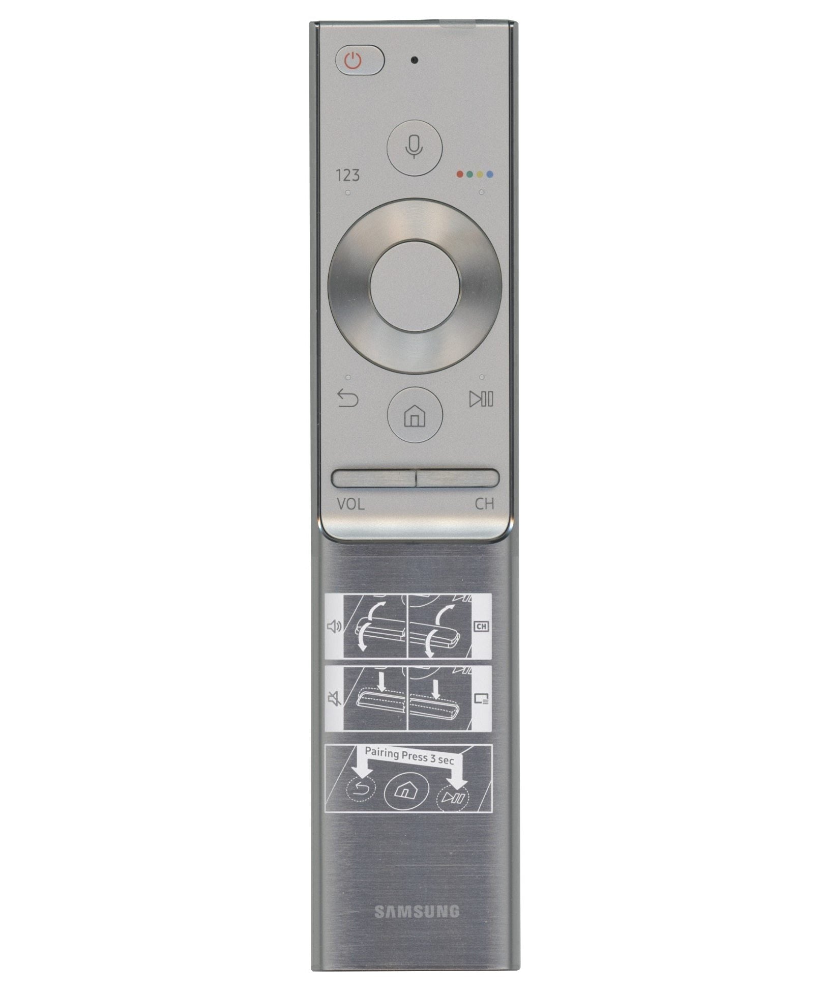 Samsung BN59-01265A RF VOICE TV Remote Control | Metal | Voice | RF and IR - BN5901265A