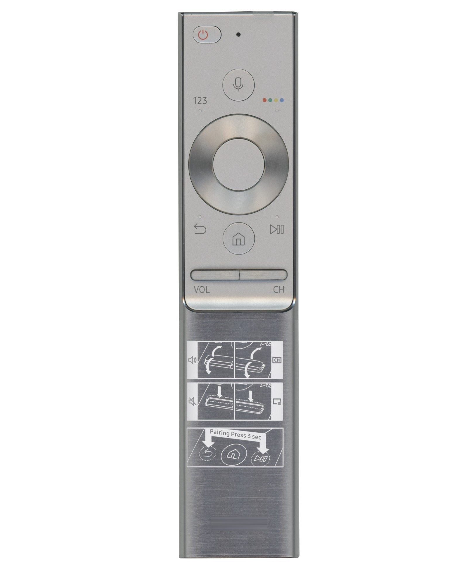 Samsung BN59-01265A RF VOICE TV Remote Control | Metal | Voice | RF and IR - BN5901265A