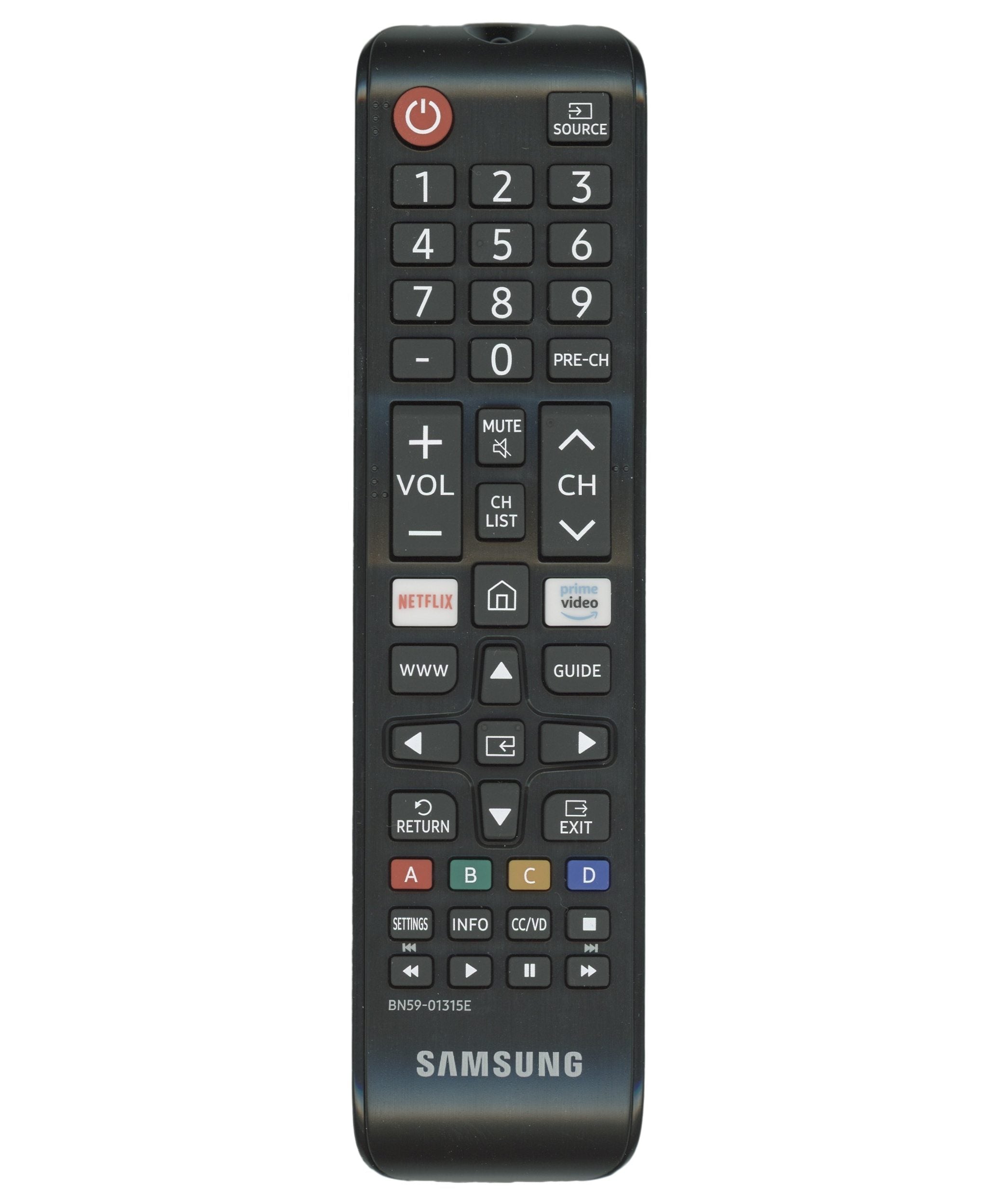 Samsung BN59-01315E Smart TV Remote Control | IR | NETFLIX | Prime Video | 2019 - BN5901315E
