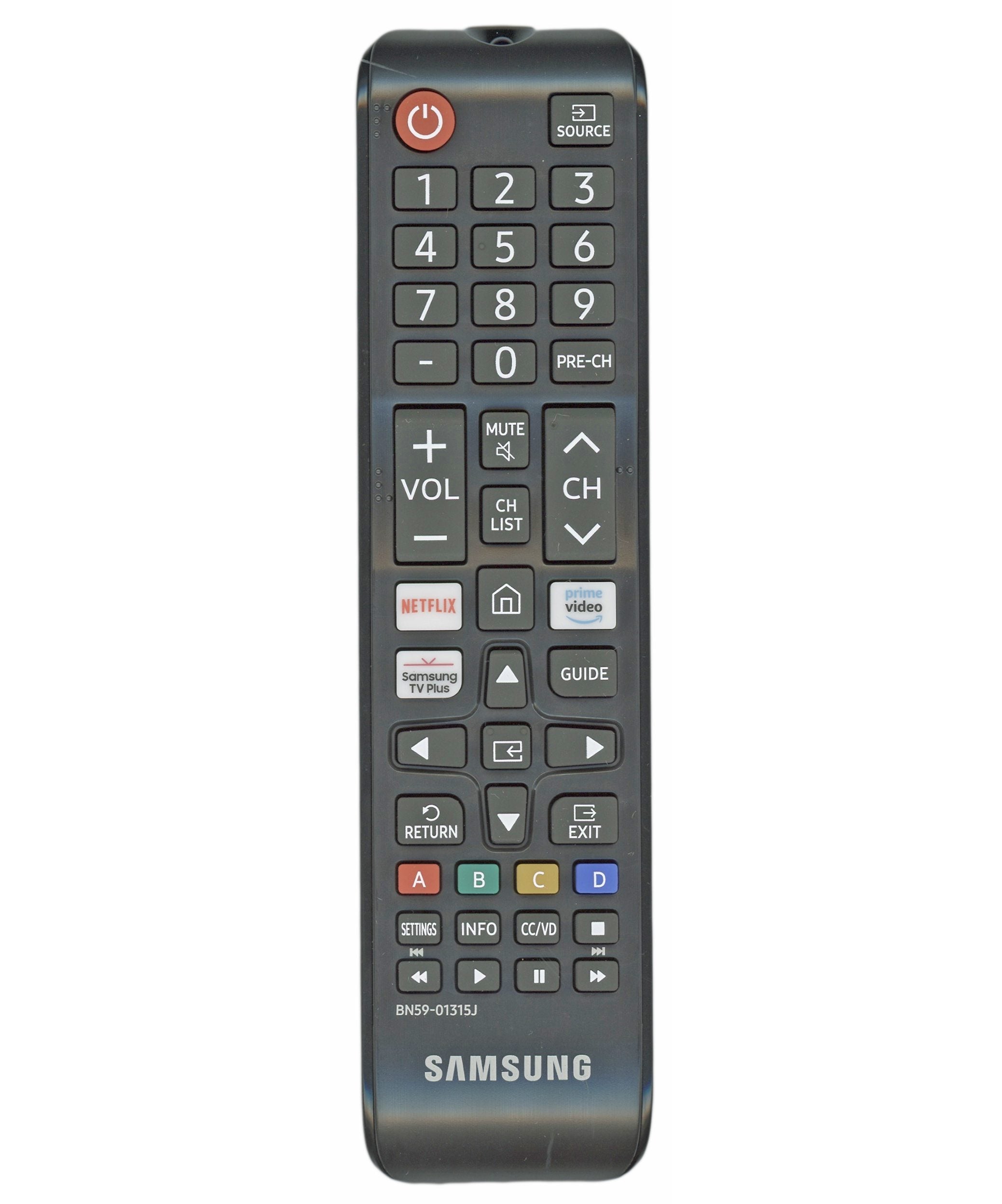 Samsung BN59-01315J for 2018 TV Remote Control | 4K Crystal UHD HDR | Netflix | Prime Video | Samsung TV Plus - BN5901315J