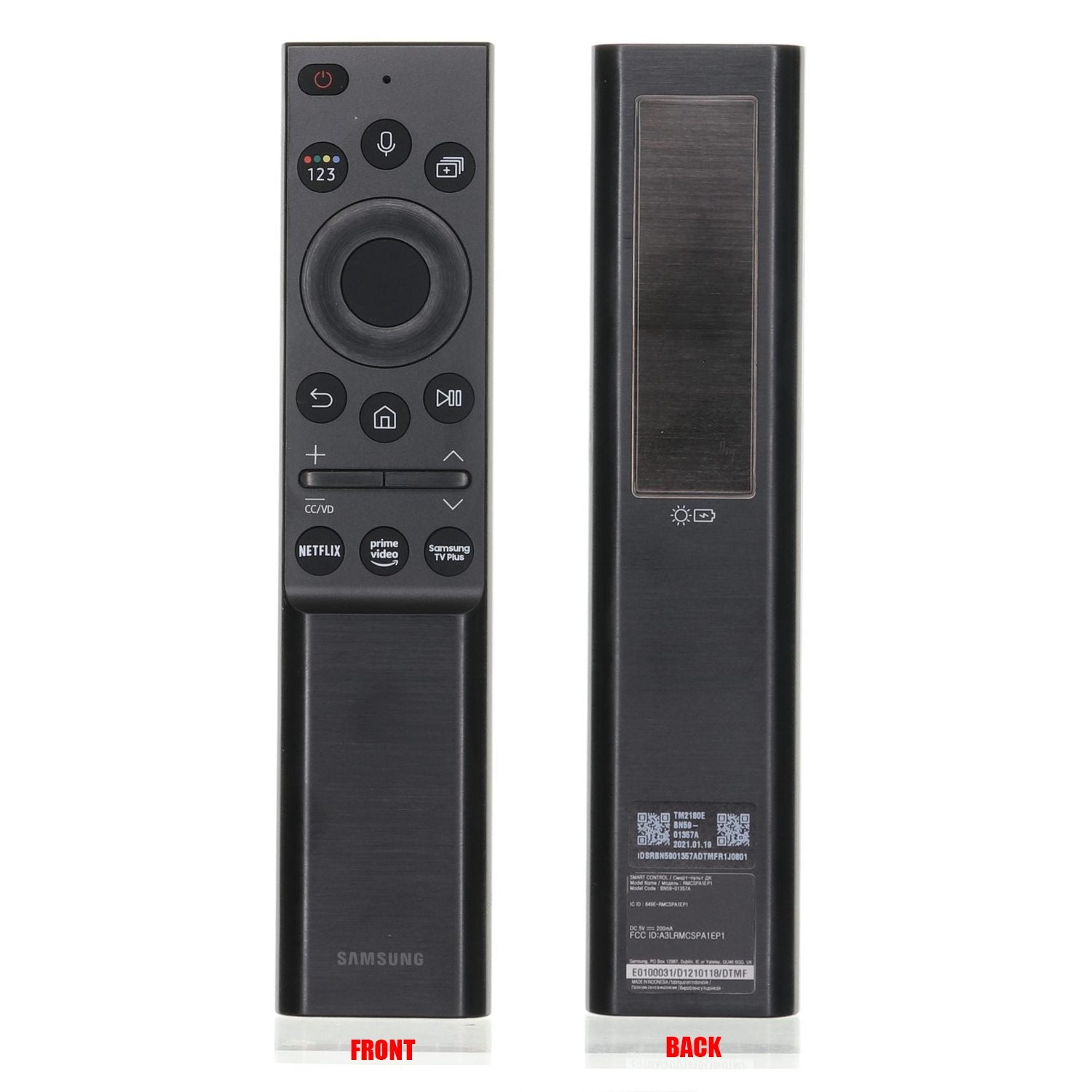 Samsung BN59-01357A / TM2180E SolarCell Smart Touch TV Remote Control | Voice | Solar | 2021 - BN5901357A