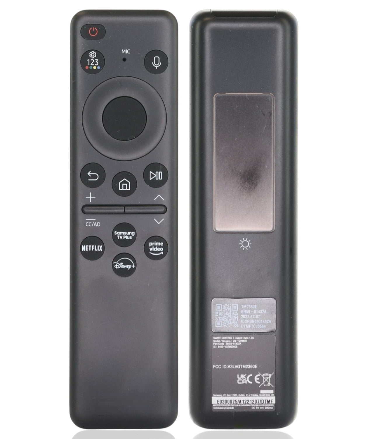 Samsung BN59-01432A / TM2360E 2023 SOLAR SMART TV Remote Control | Samsung TV Plus | Netflix | Prime | Disney + - BN5901432A