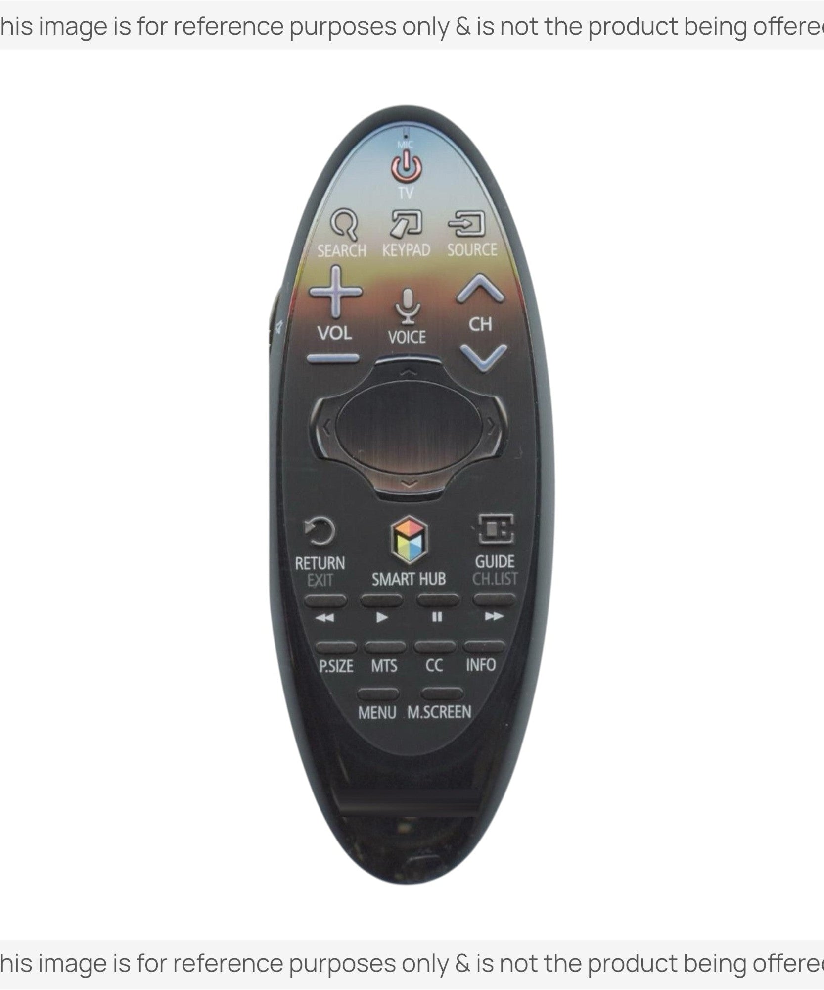 Substitute for Samsung BN59-01185F Smart TV Remote Control with Cursor - BN5901185F [SR7557, No Voice]