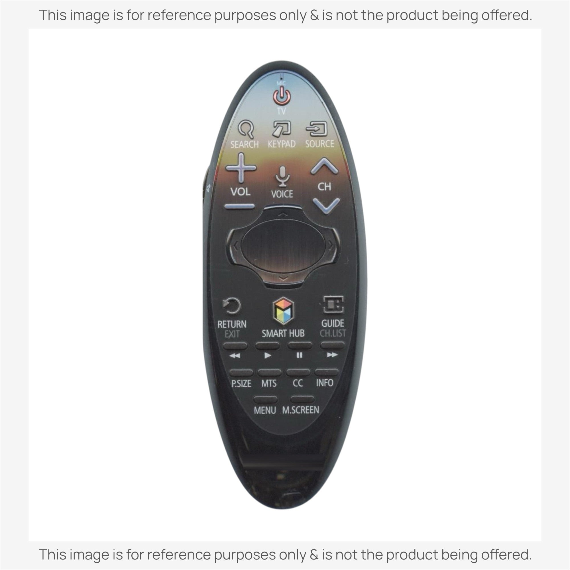 Substitute for Samsung BN59-01185F Smart TV Remote Control with Cursor - BN5901185F [SR7557, No Voice]