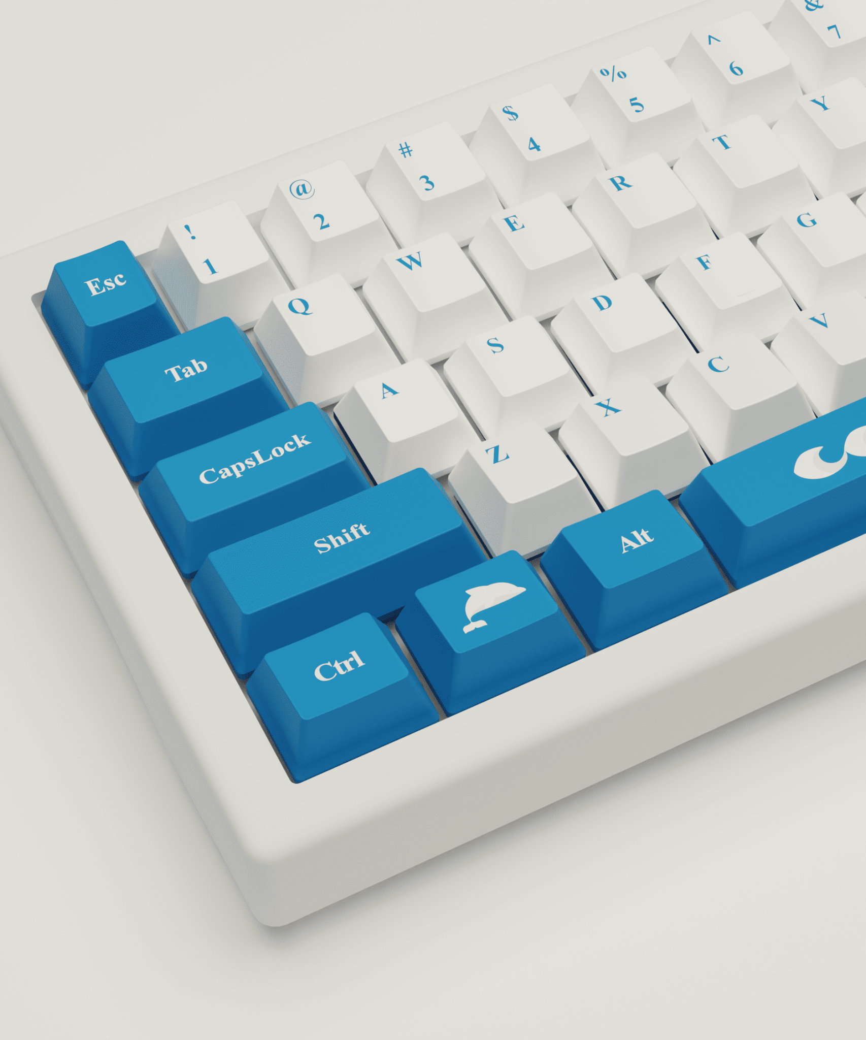 Santorini Story Design Keycaps and Mechanical Keyboard