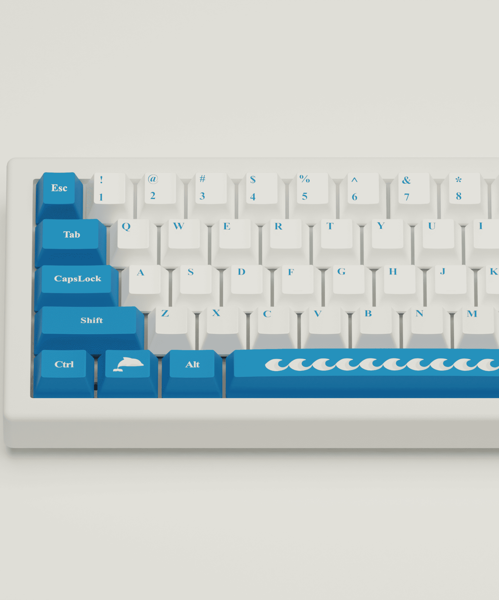 Santorini Story Design Keycaps and Mechanical Keyboard
