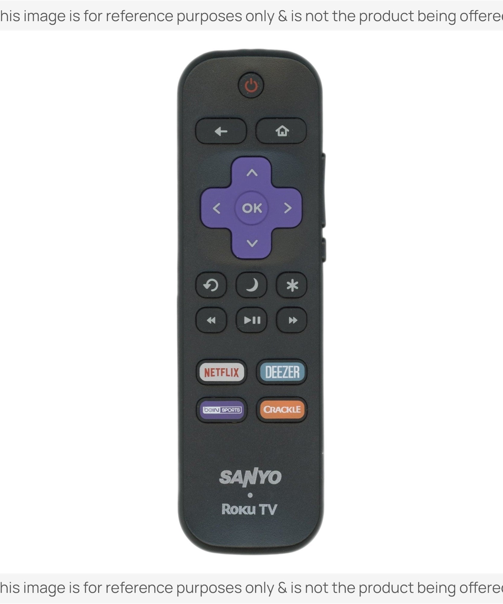 Substitute for Sanyo 101018E0029 Roku TV Remote Control [RRLF16]