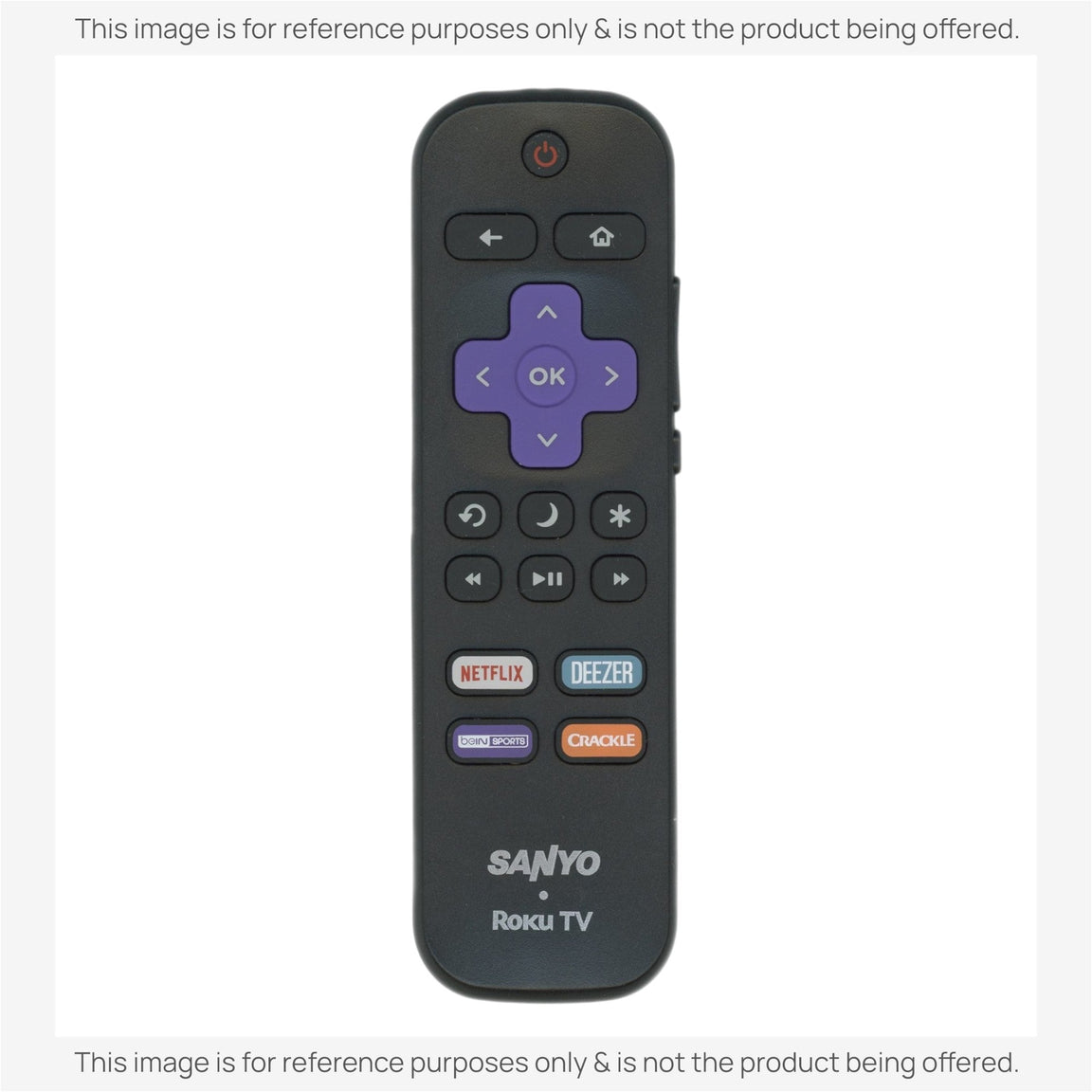 Substitute for Sanyo 101018E0029 Roku TV Remote Control [RRLF16]