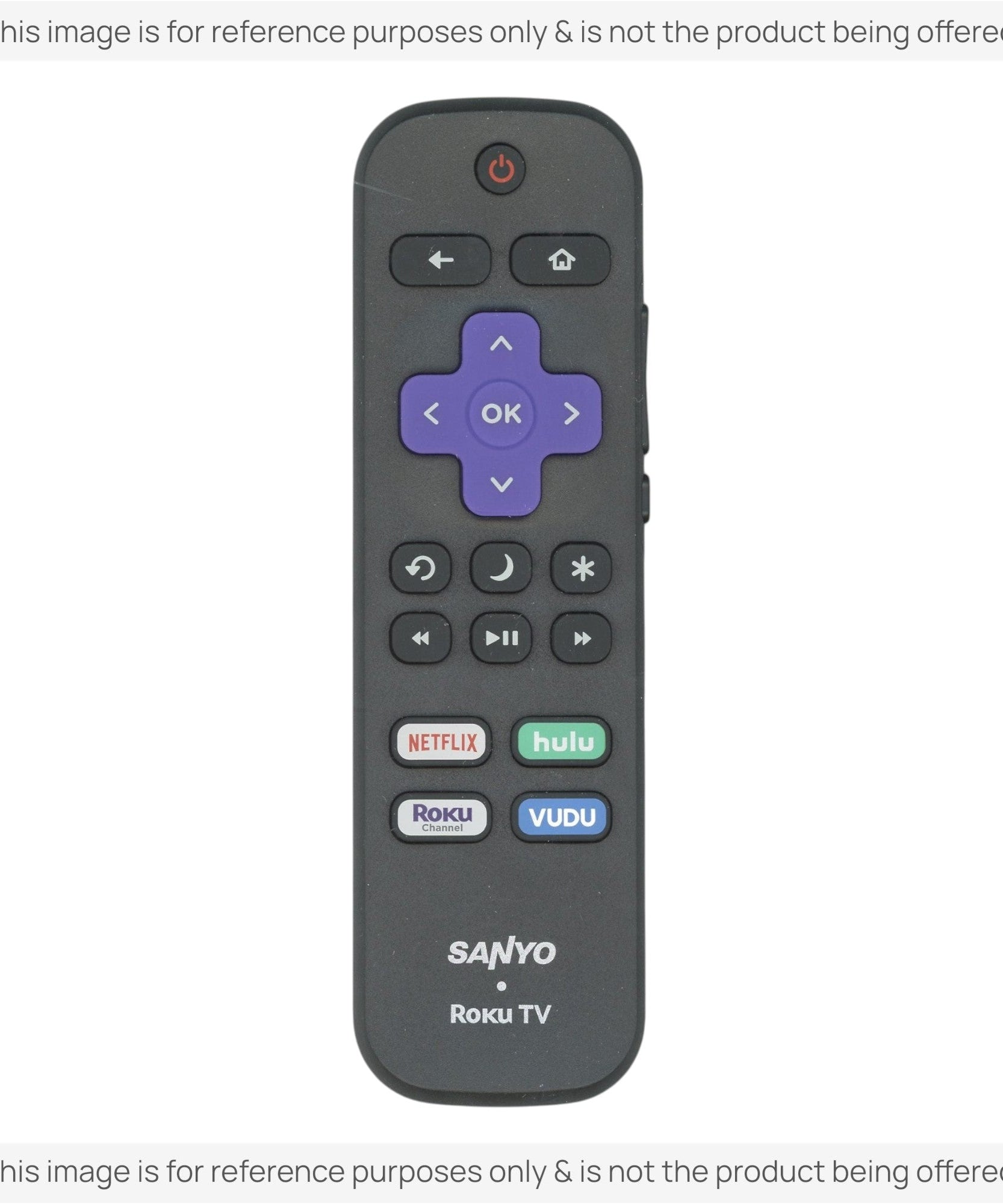 Substitute for Sanyo 101018E0074 ROKU TV Remote Control [RRLF16]