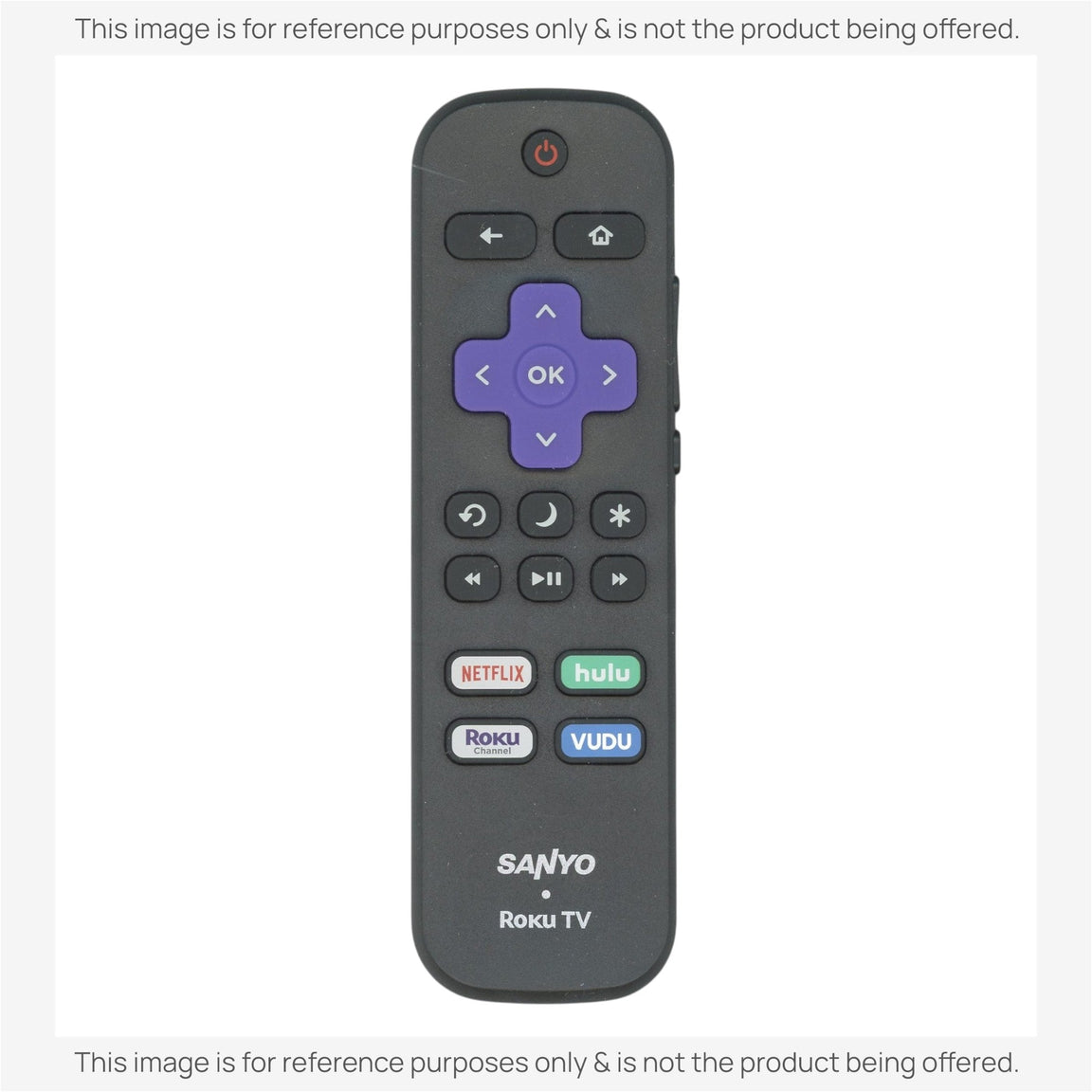 Substitute for Sanyo 101018E0074 ROKU TV Remote Control [RRLF16]