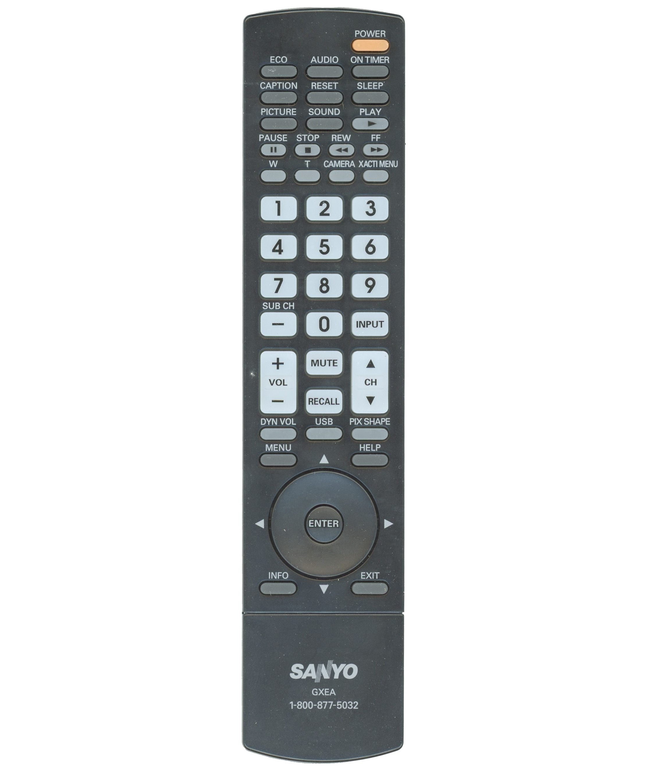OEM Sanyo GXEA TV Remote Control - GXEA