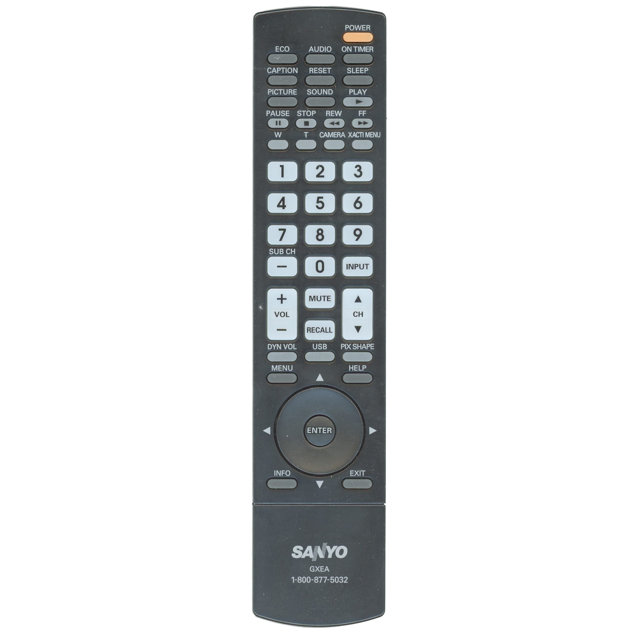 OEM Sanyo GXEA TV Remote Control - GXEA