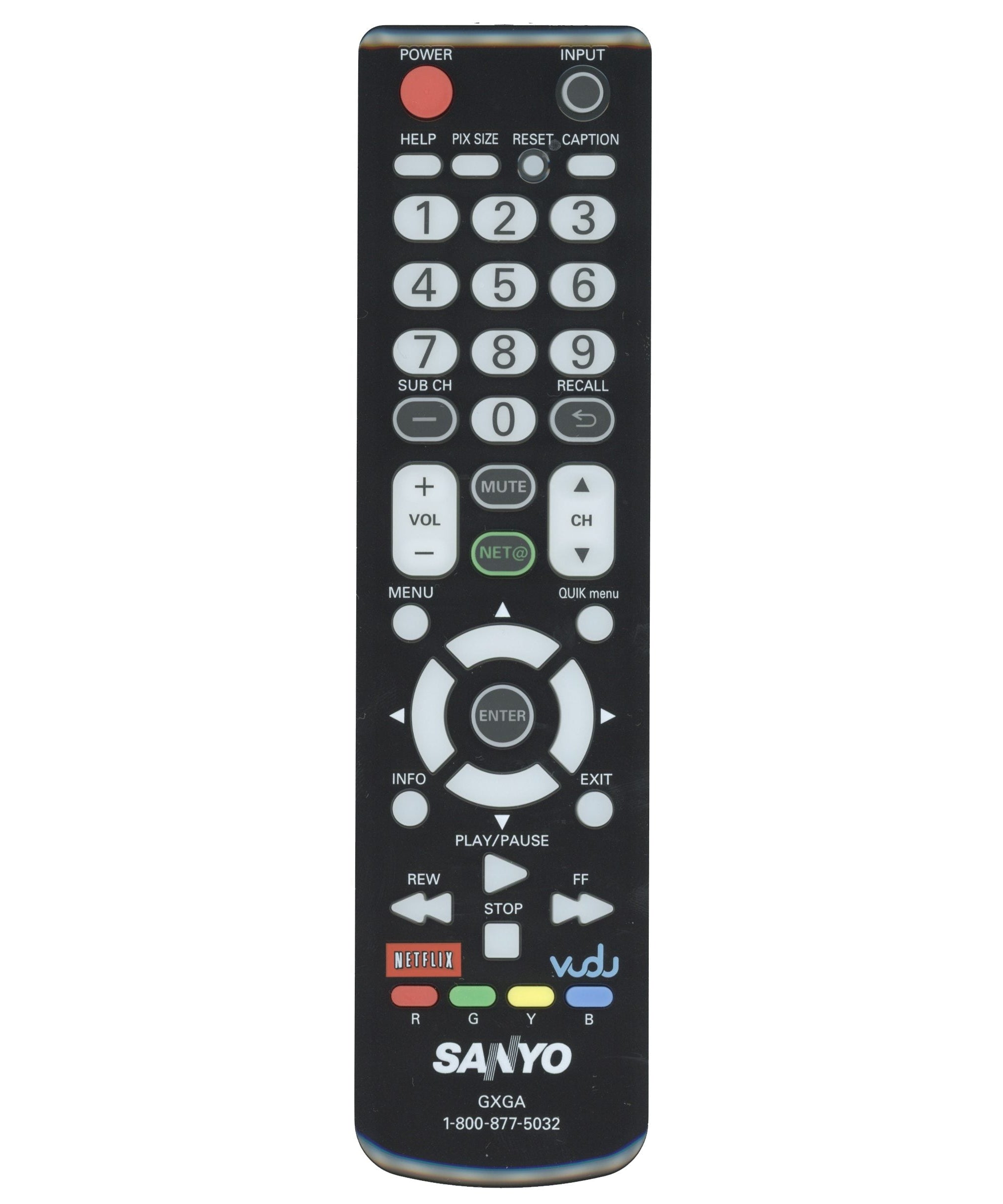 Sanyo GXGA TV Remote Control