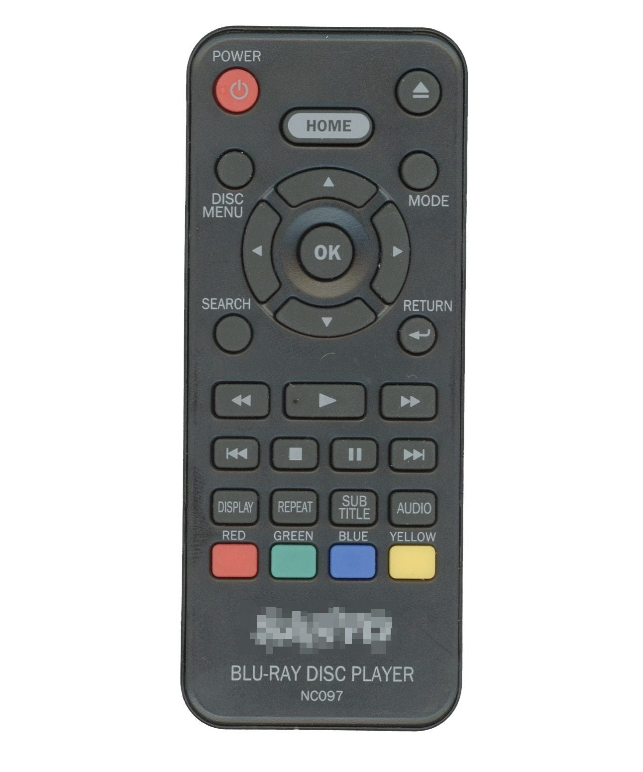 Sanyo NC097 Blu-Ray Disc Player Remote Control - NC097UL