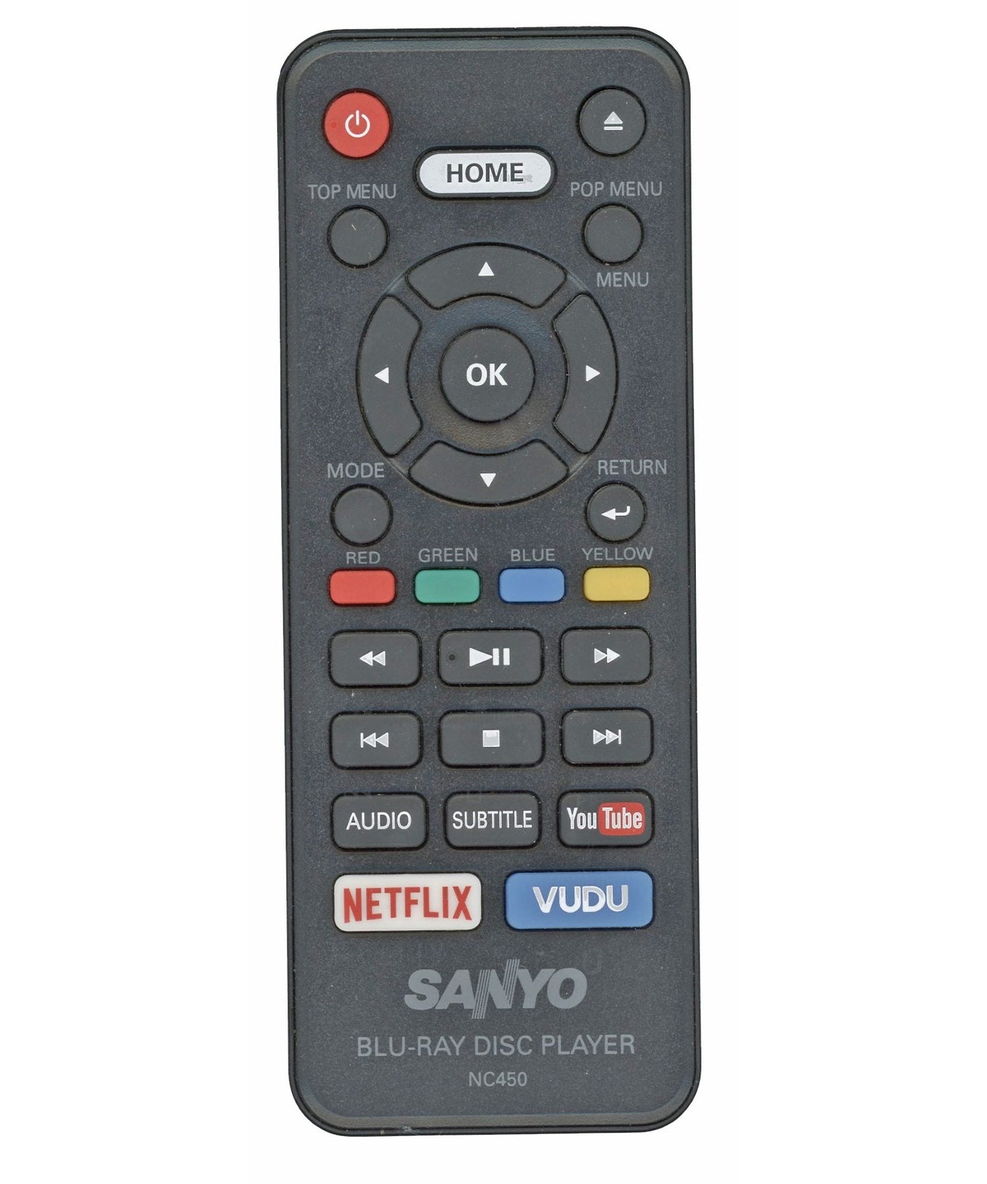 Sanyo NC450 Blu-ray Remote Control