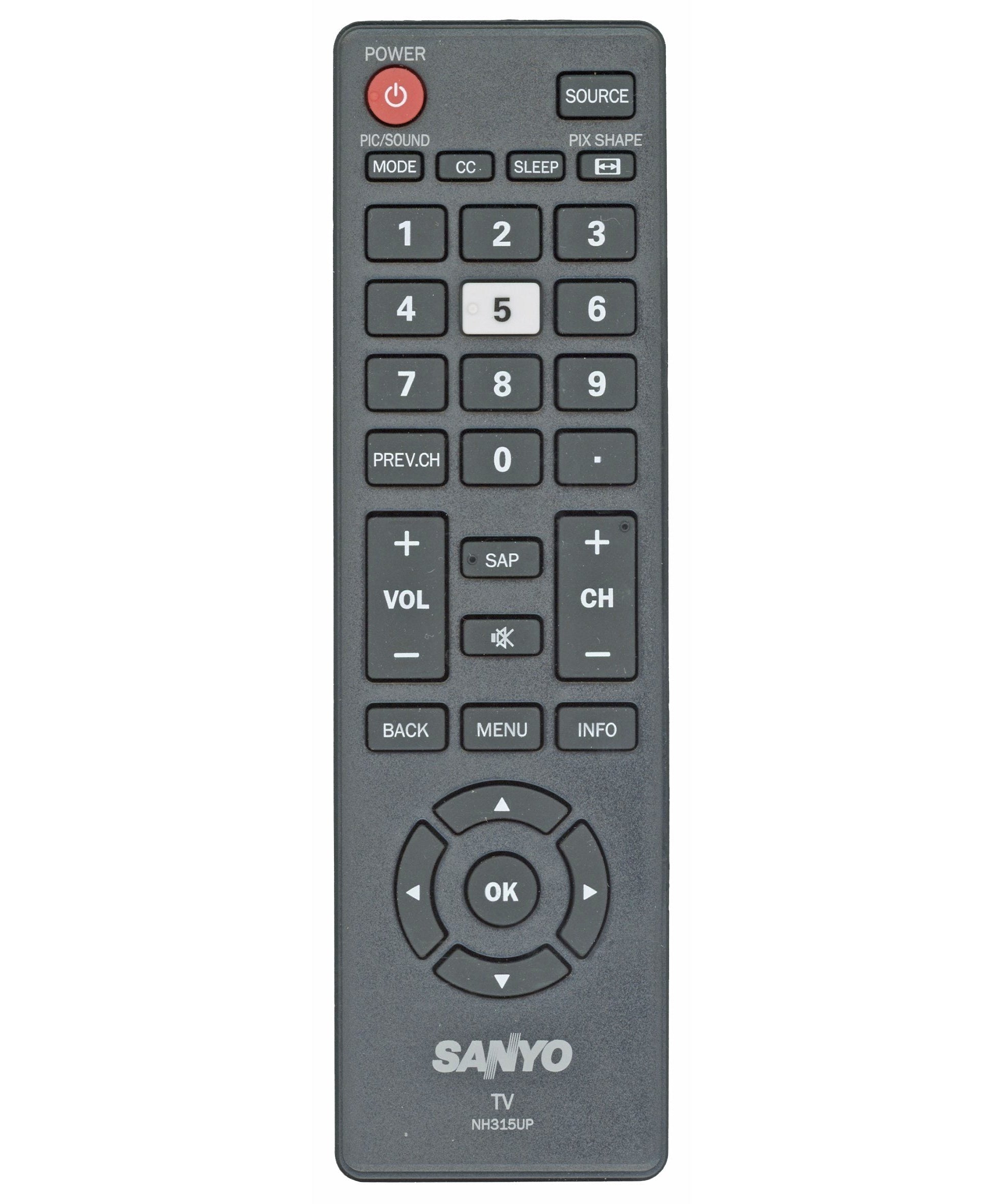 Sanyo NH315UP TV Remote Control