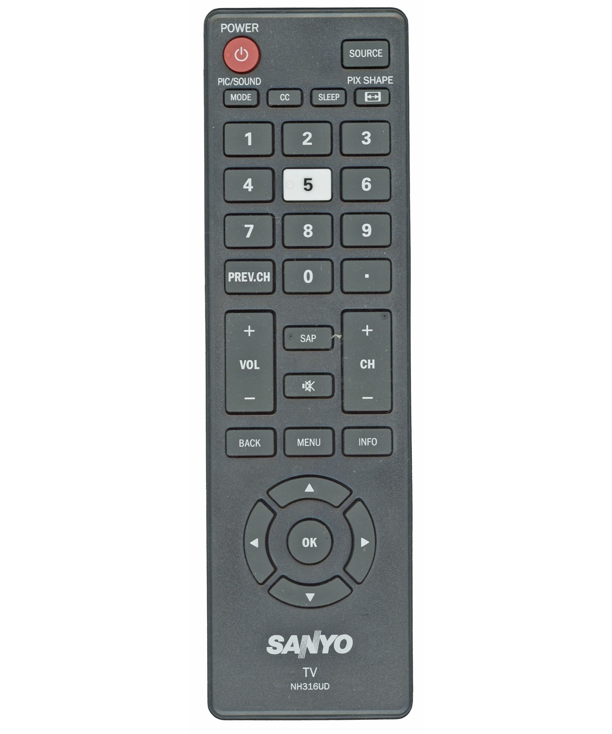 Sanyo NH316UD TV Remote Control