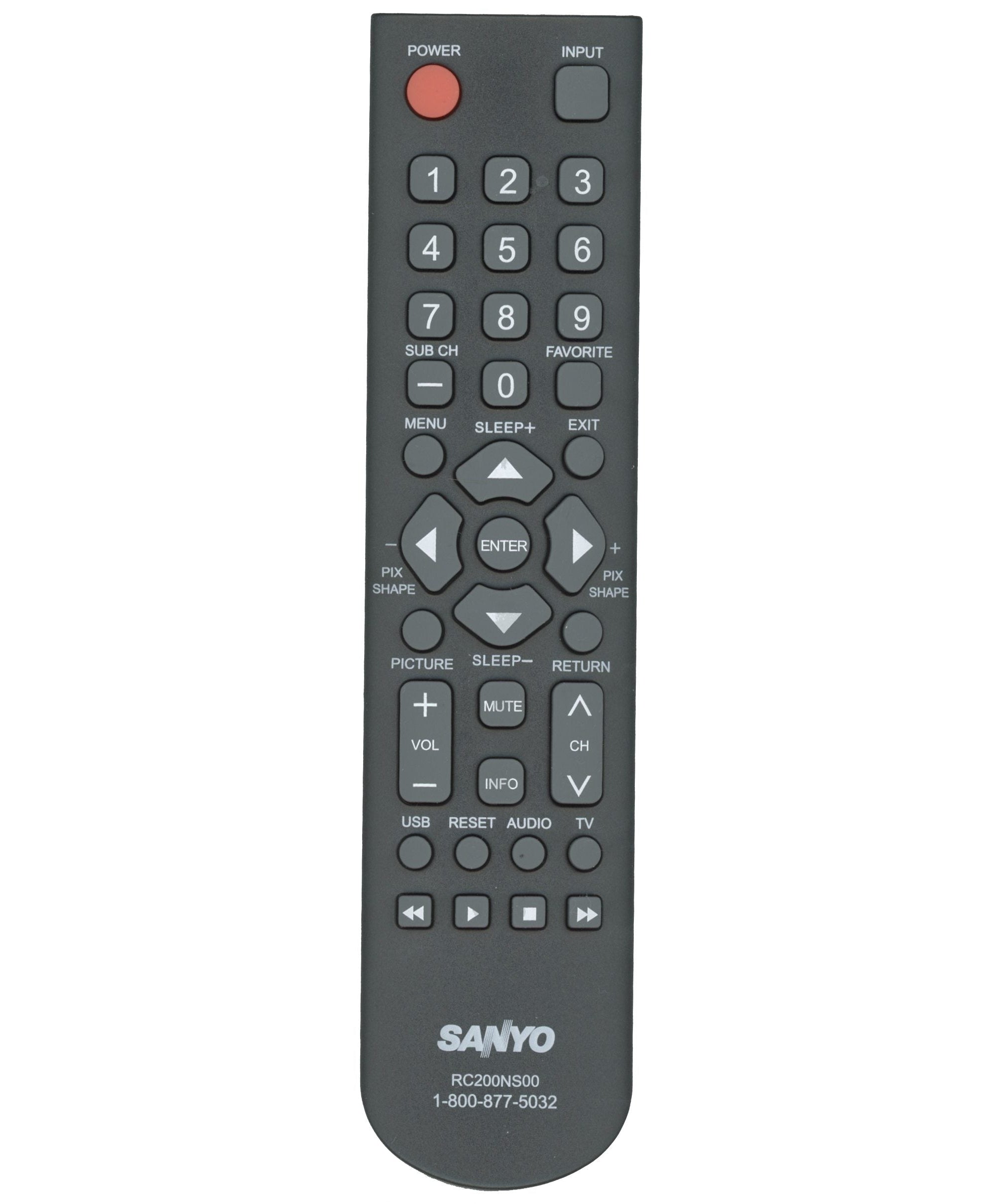 Sanyo RC200NS00 TV Remote Control