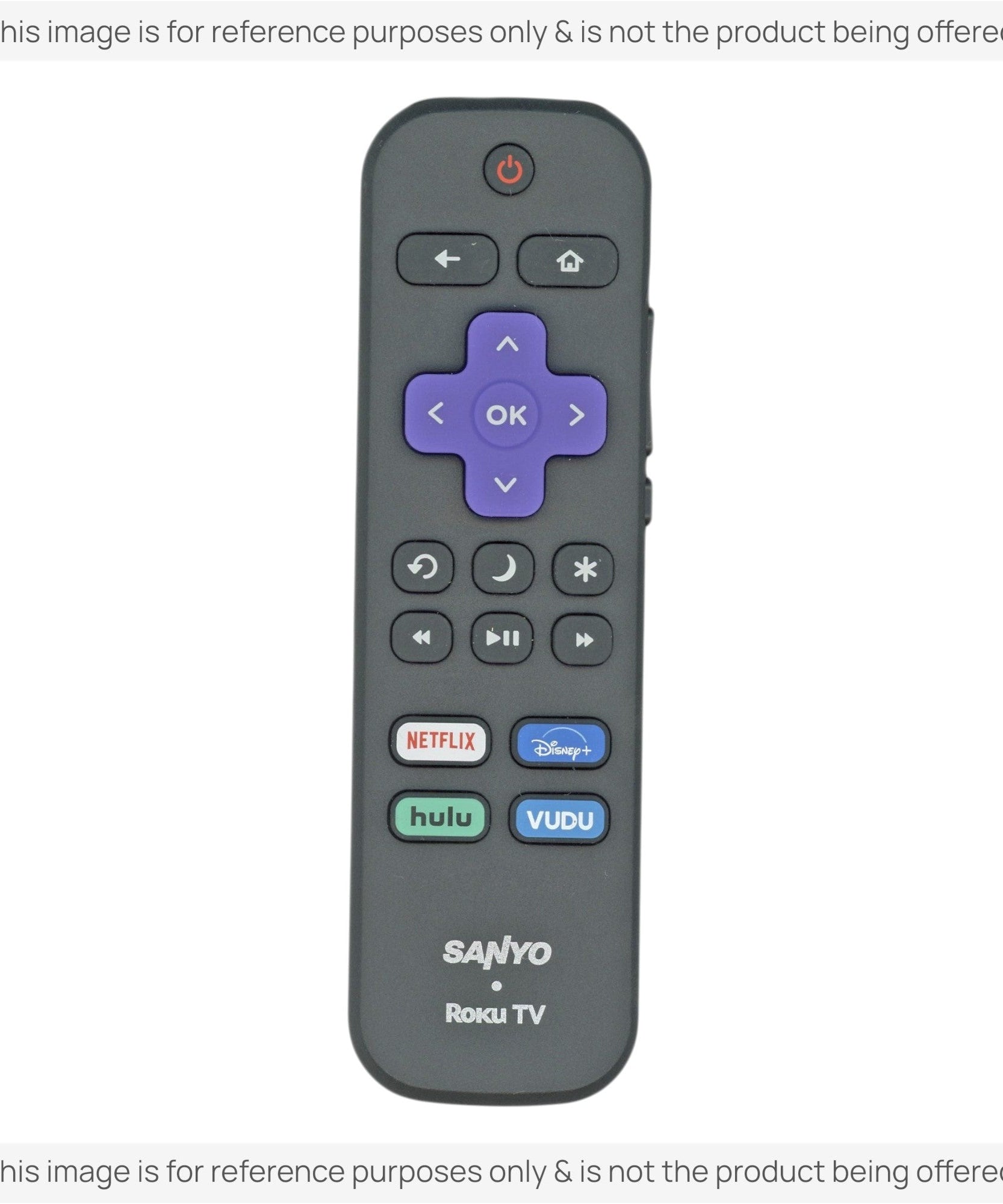 Substitute for Sanyo RC-ALIR ROKU TV Remote Control 3226000857 [RRLF16]