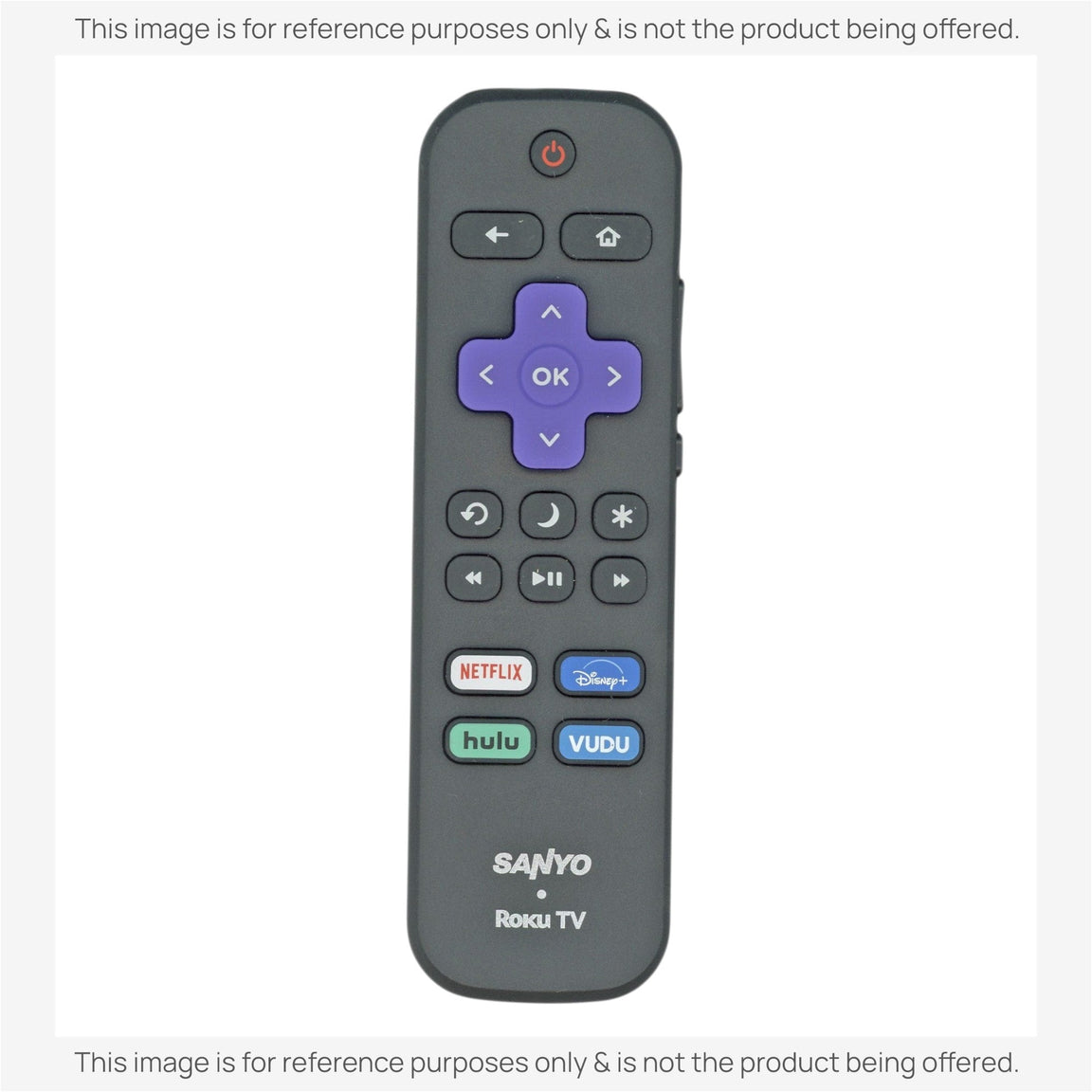 Substitute for Sanyo RC-ALIR ROKU TV Remote Control 3226000857 [RRLF16]