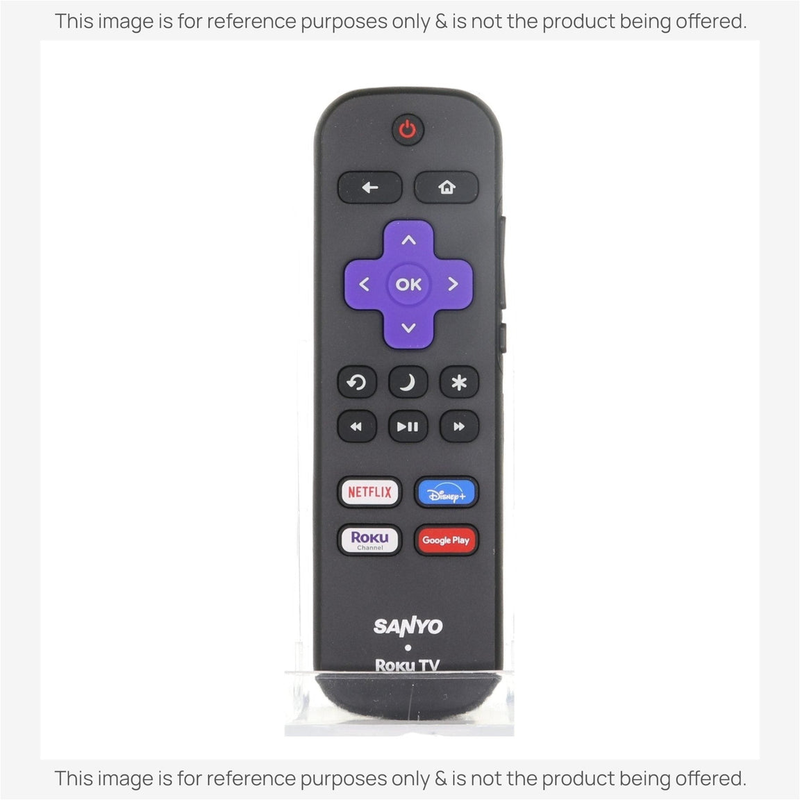 Substitute for Sanyo URMT21CND021 Roku TV Remote Control [RRLF16]