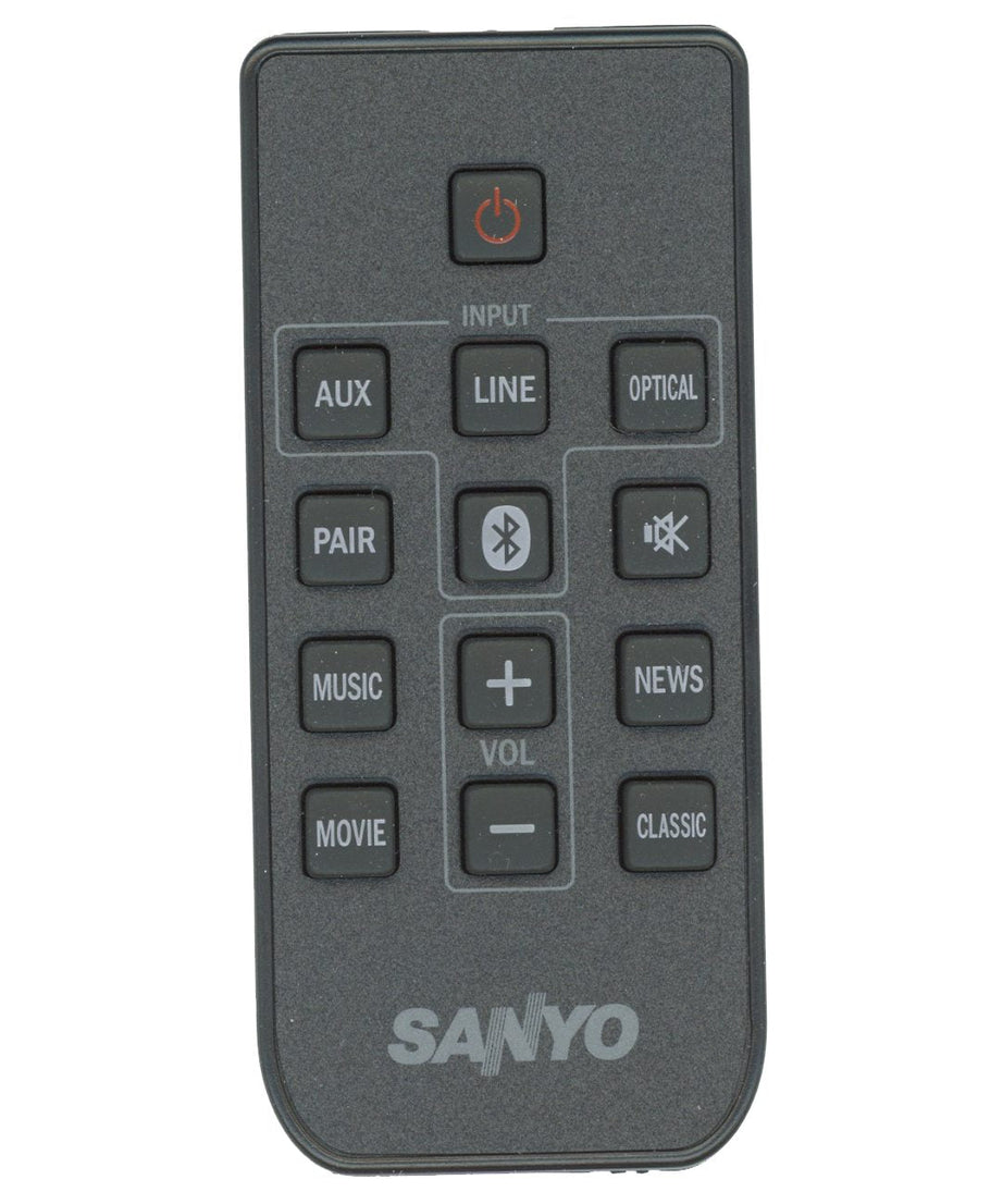 Sanyo WIR113001FA03 Sound Bar Remote Control