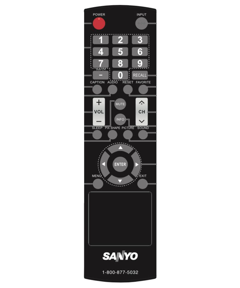 Sanyo YKF338001 TV Remote Control