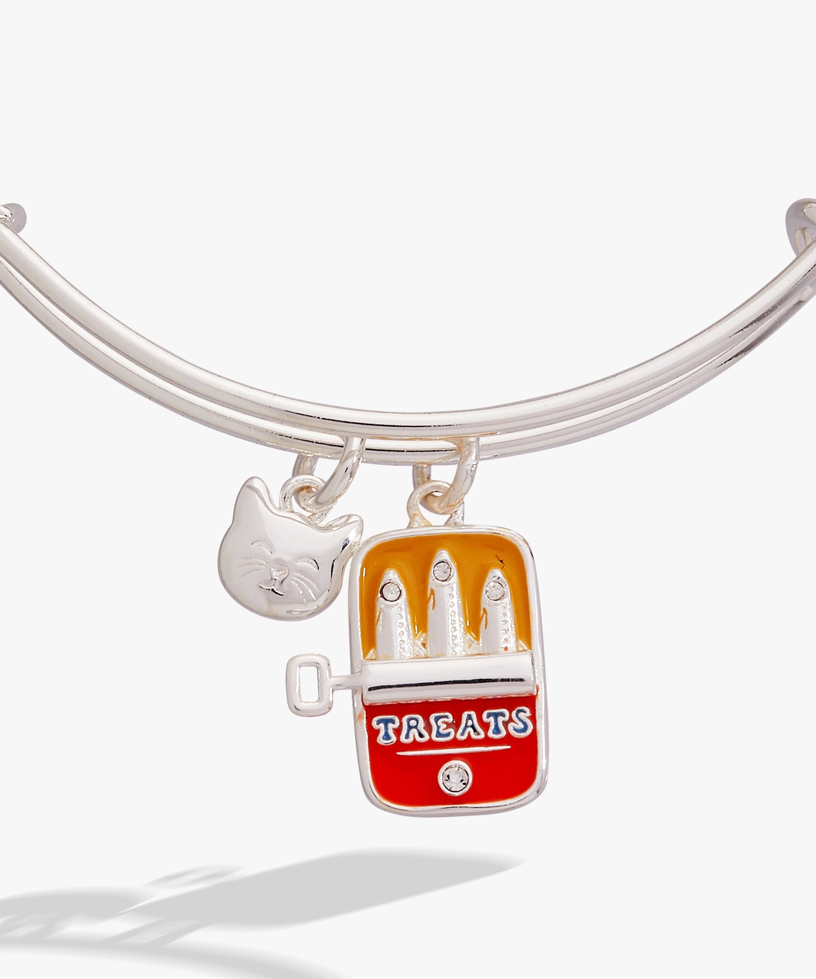 Cat & Sardine Tin Duo Charm Bangle