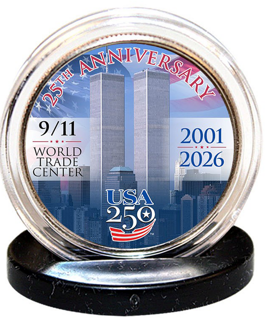 25. Jahrestag des 11. September + 250. Jahrestag Amerikas Gedenkmünze JFK Half Dollar