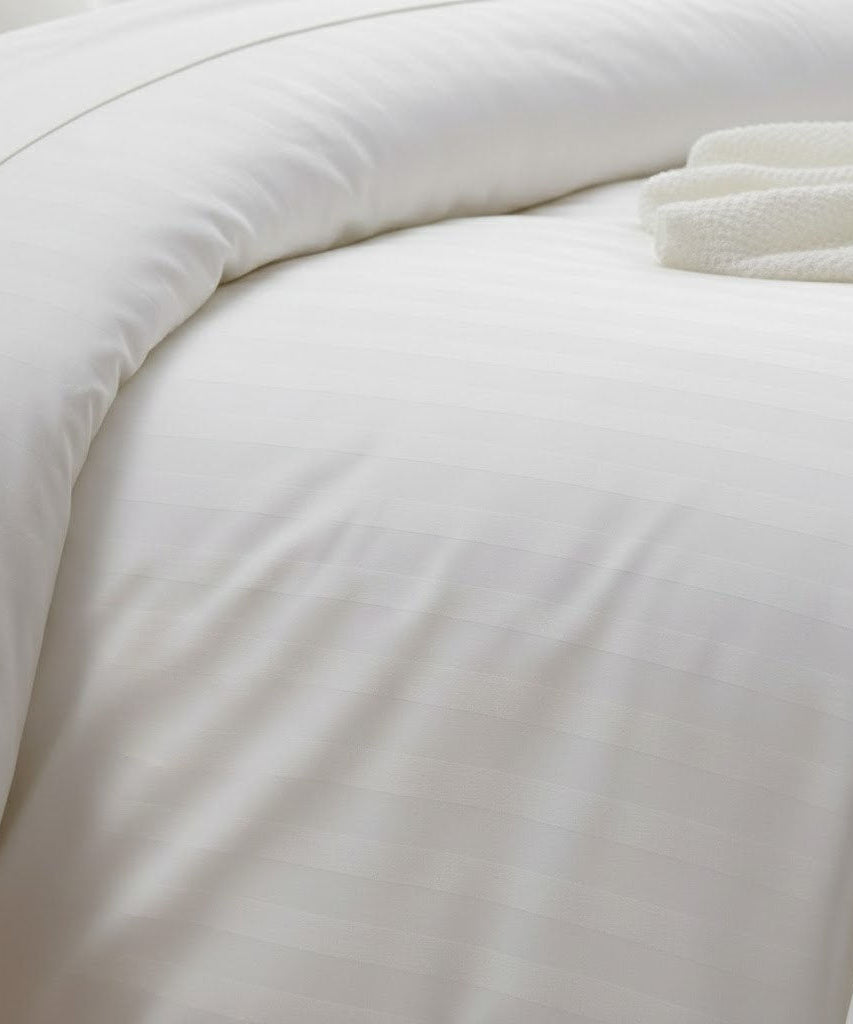 300TC Cotton Sateen Stripe Duvet Cover Set