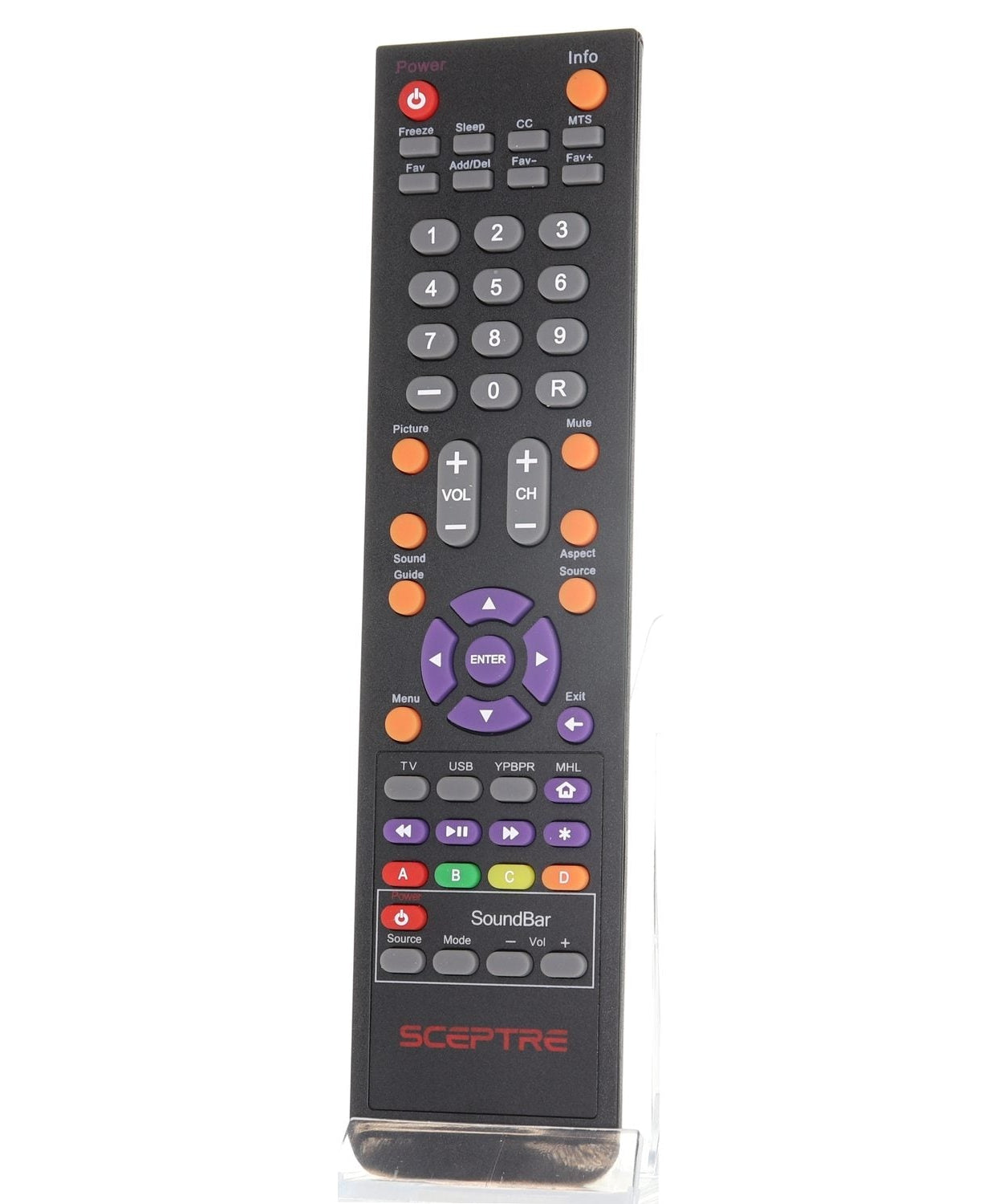 Sceptre E325BV DVD + Sound Bar Combo TV Remote Control - 142022370010C