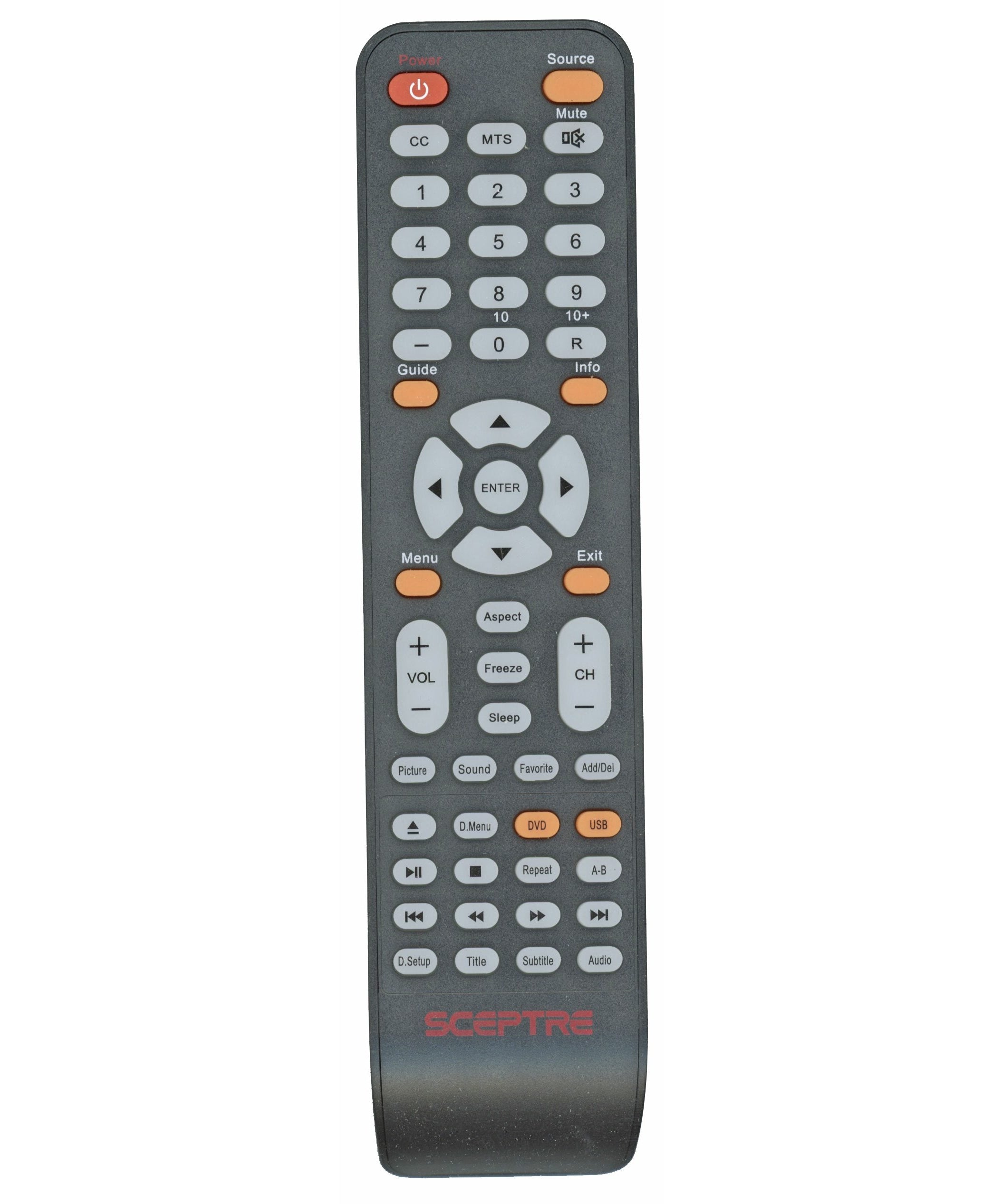 Sceptre X32TVDVD TV/DVD Remote Control