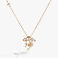 Scorpio Zodiac Charm Cluster Necklace
