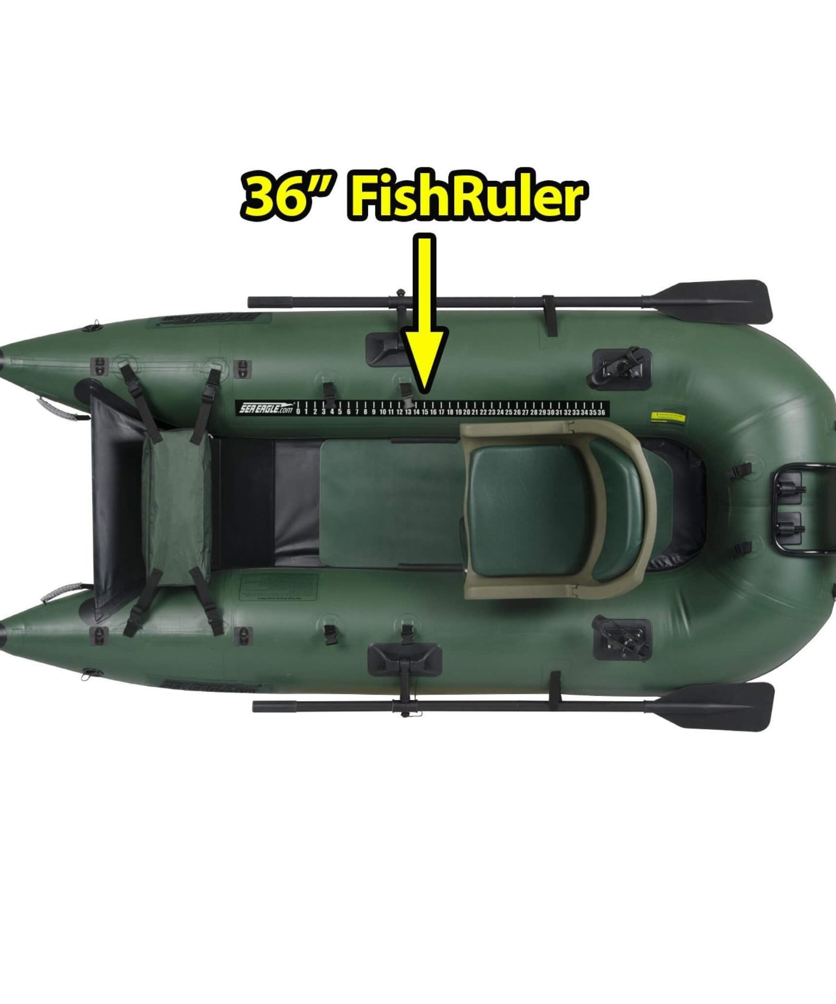 Sea Eagle 1-Person Frameless Pontoon Inflatable Fishing Boat, 9FT [285FPBK] (SAK93163)