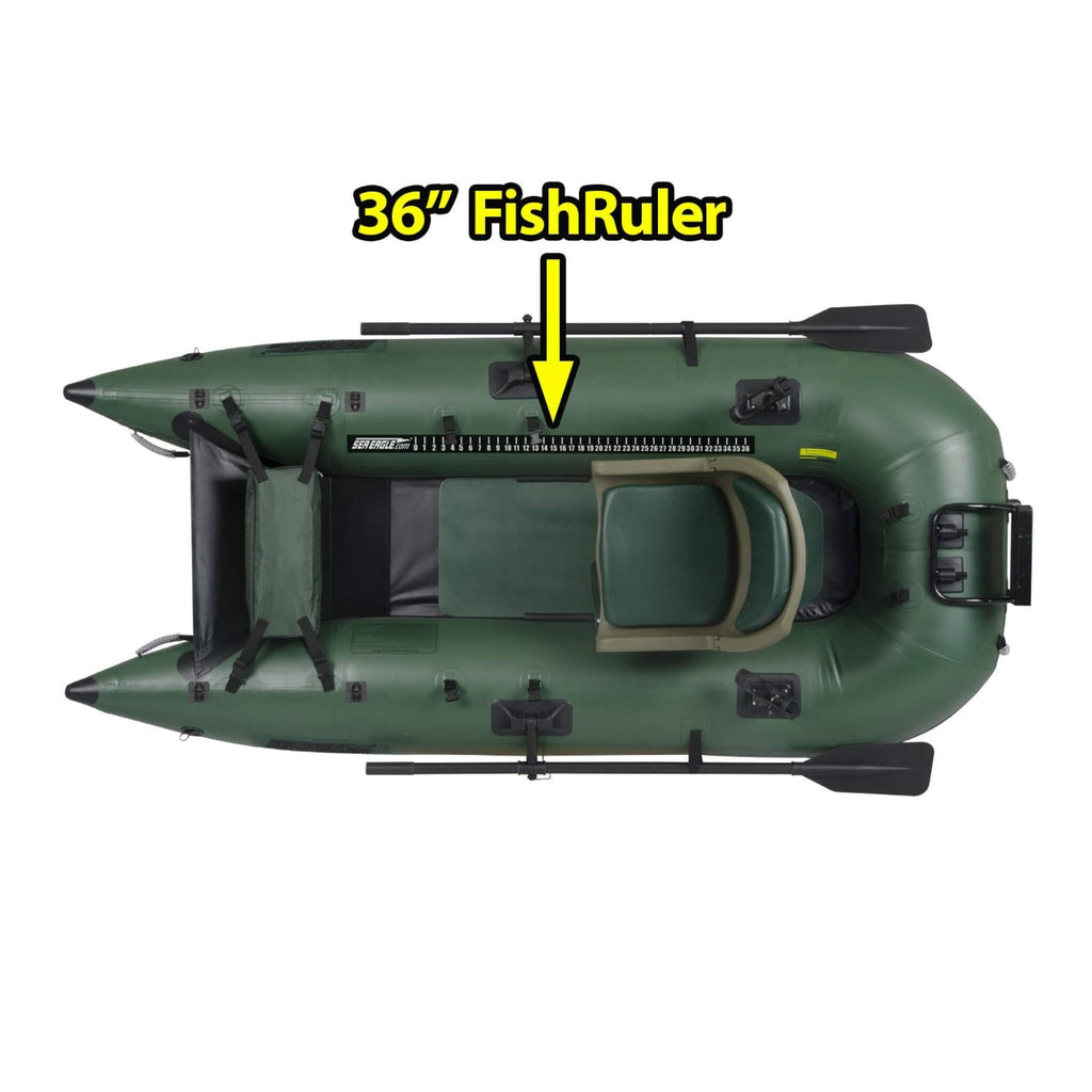 Sea Eagle 1-Person Frameless Pontoon Inflatable Fishing Boat, 9FT [285FPBK] (SAK93163)