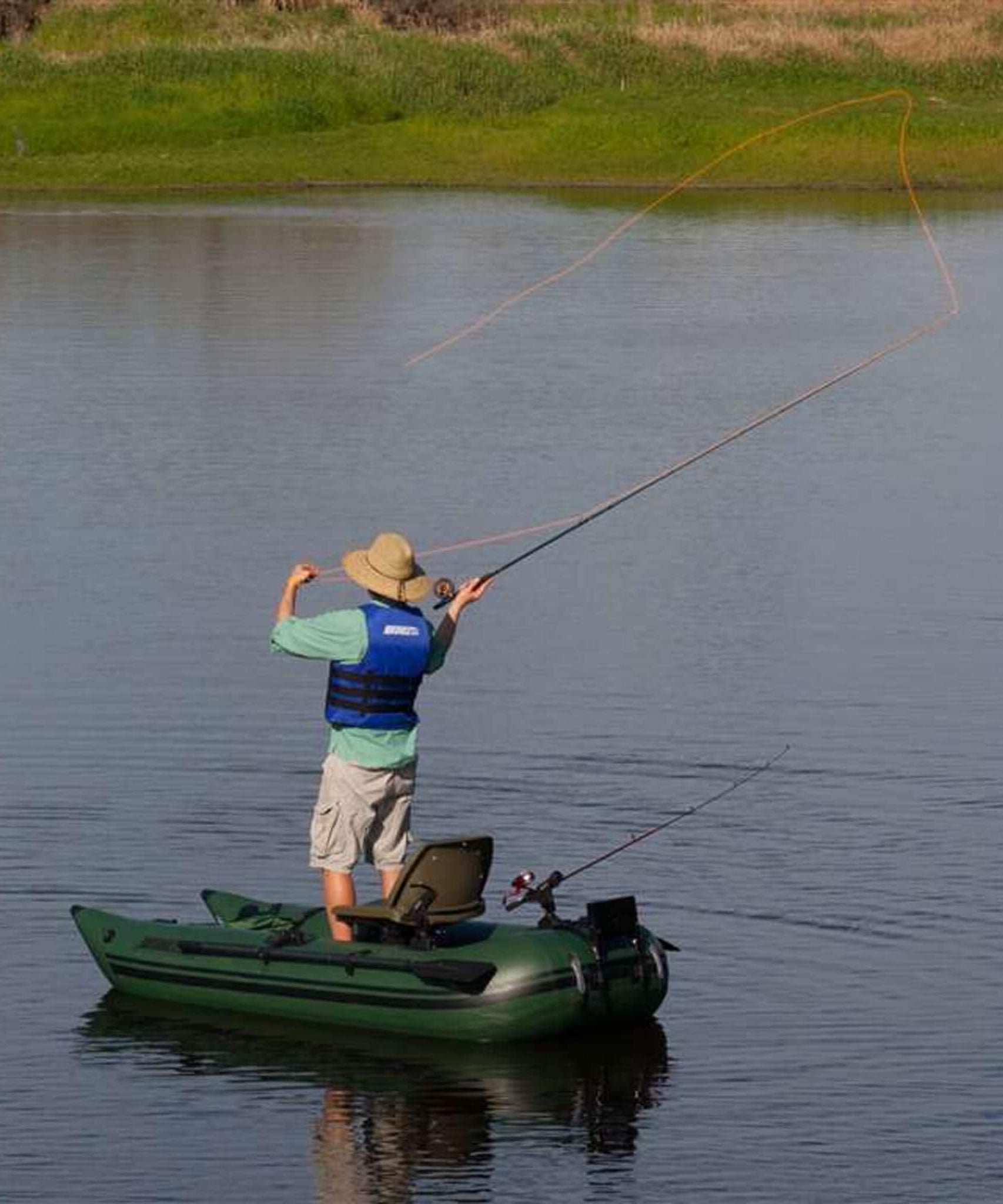 Sea Eagle 1-Person Frameless Pontoon Inflatable Fishing Boat, 9FT [285FPBK] (SAK93163)
