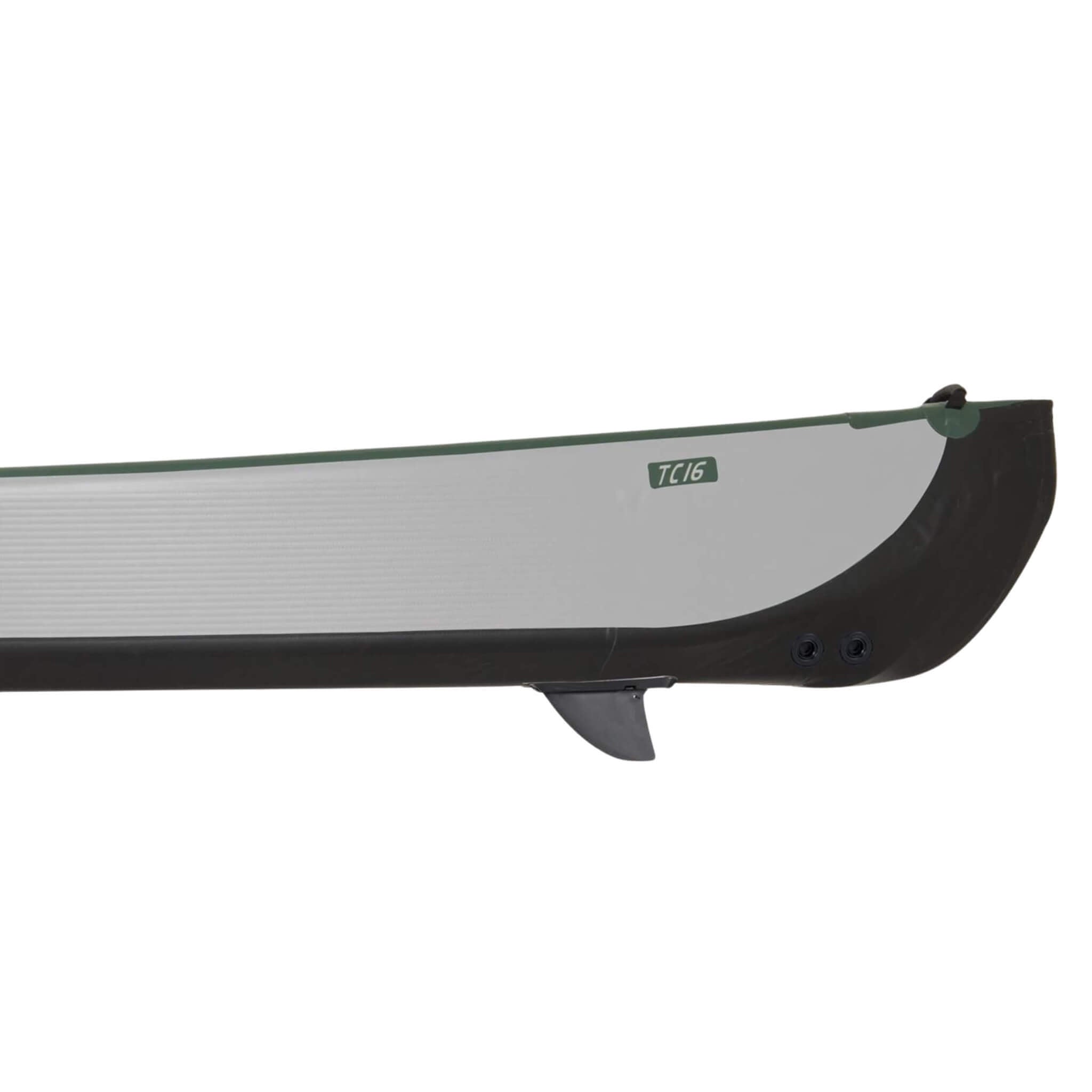 Sea Eagle 3-People TC16 High Pressure All Drop Stitch Inflatable Travel Canoe, 16FT [TC16K] (SAK43086)