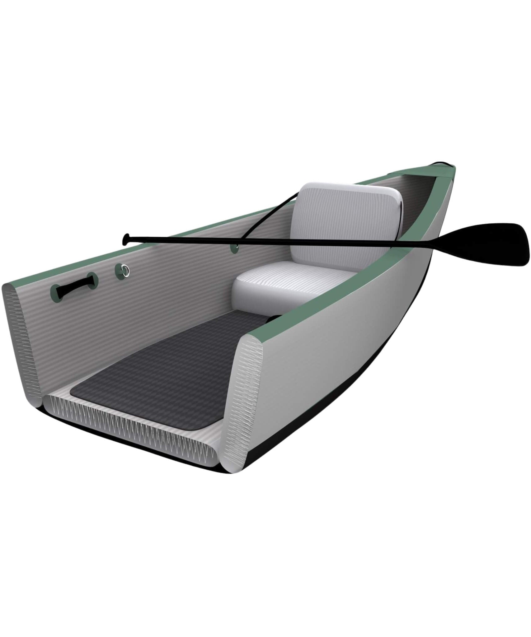 Sea Eagle 3-People TC16 High Pressure All Drop Stitch Inflatable Travel Canoe, 16FT [TC16K] (SAK43086)
