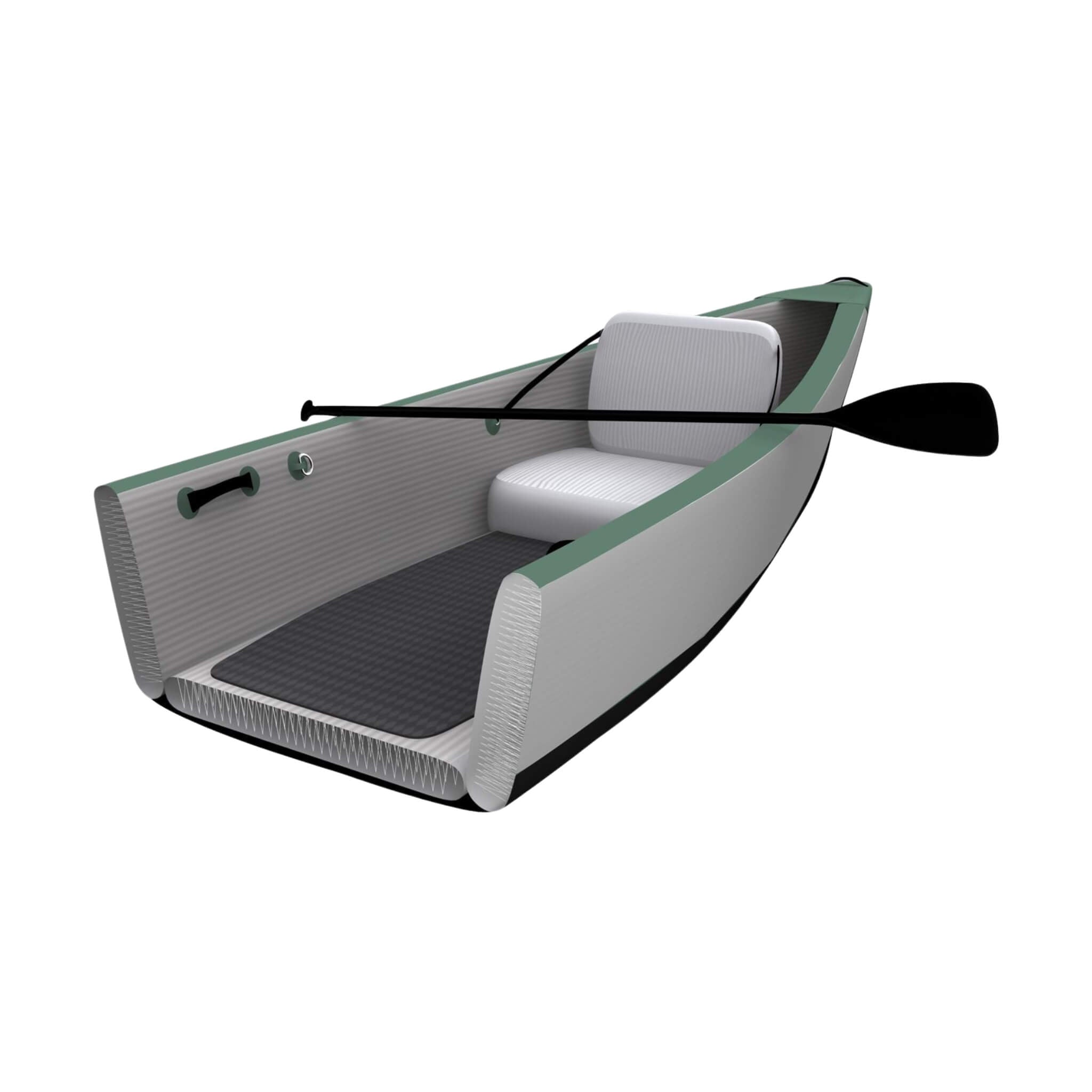 Sea Eagle 3-People TC16 High Pressure All Drop Stitch Inflatable Travel Canoe, 16FT [TC16K] (SAK43086)