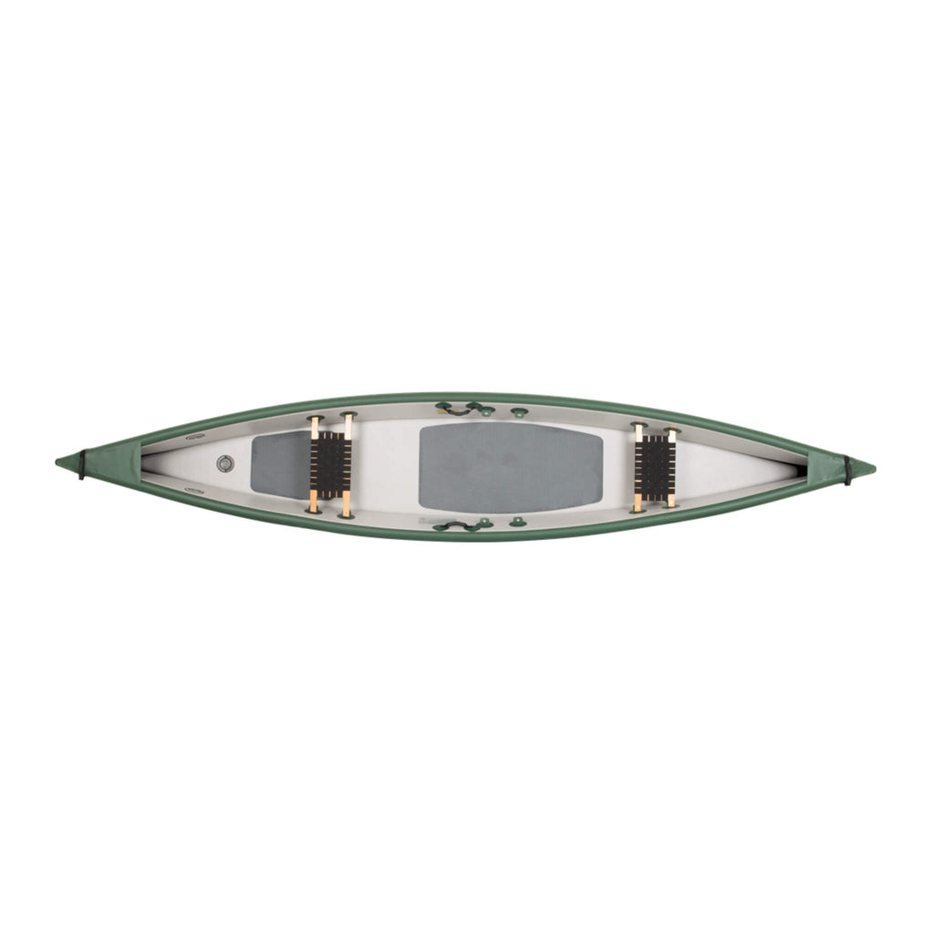 Sea Eagle 3-People TC16 High Pressure All Drop Stitch Inflatable Travel Canoe, 16FT [TC16K] (SAK43086)