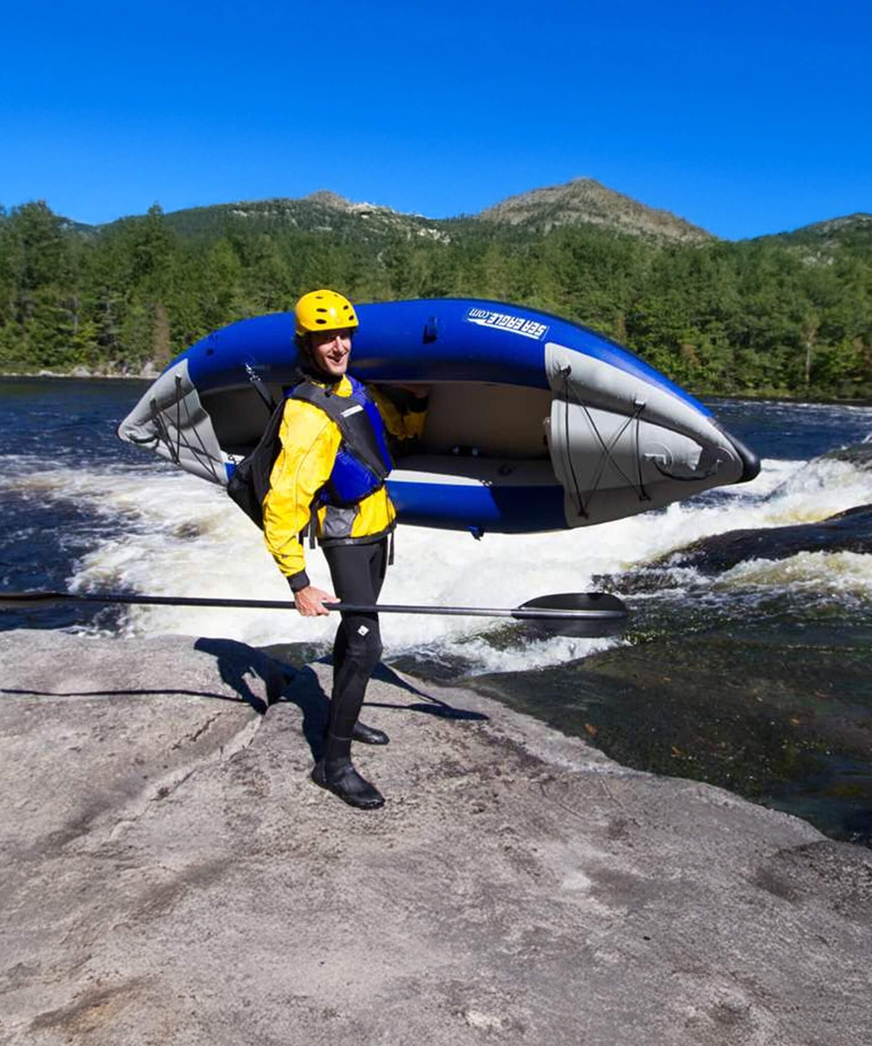 Sea Eagle 300X Explorer 1-Person Inflatable Kayak With Adjustable Footrest [300XK] (SAK18457)