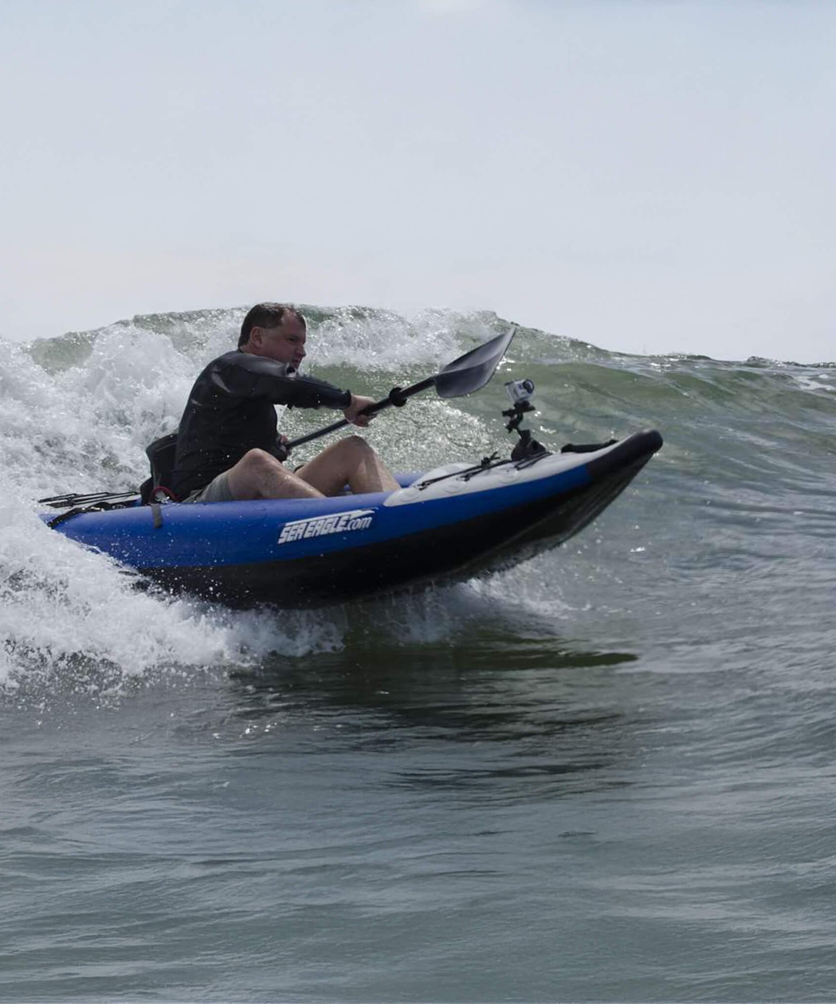 Sea Eagle 300X Explorer 1-Person Inflatable Kayak With Adjustable Footrest [300XK] (SAK18457)