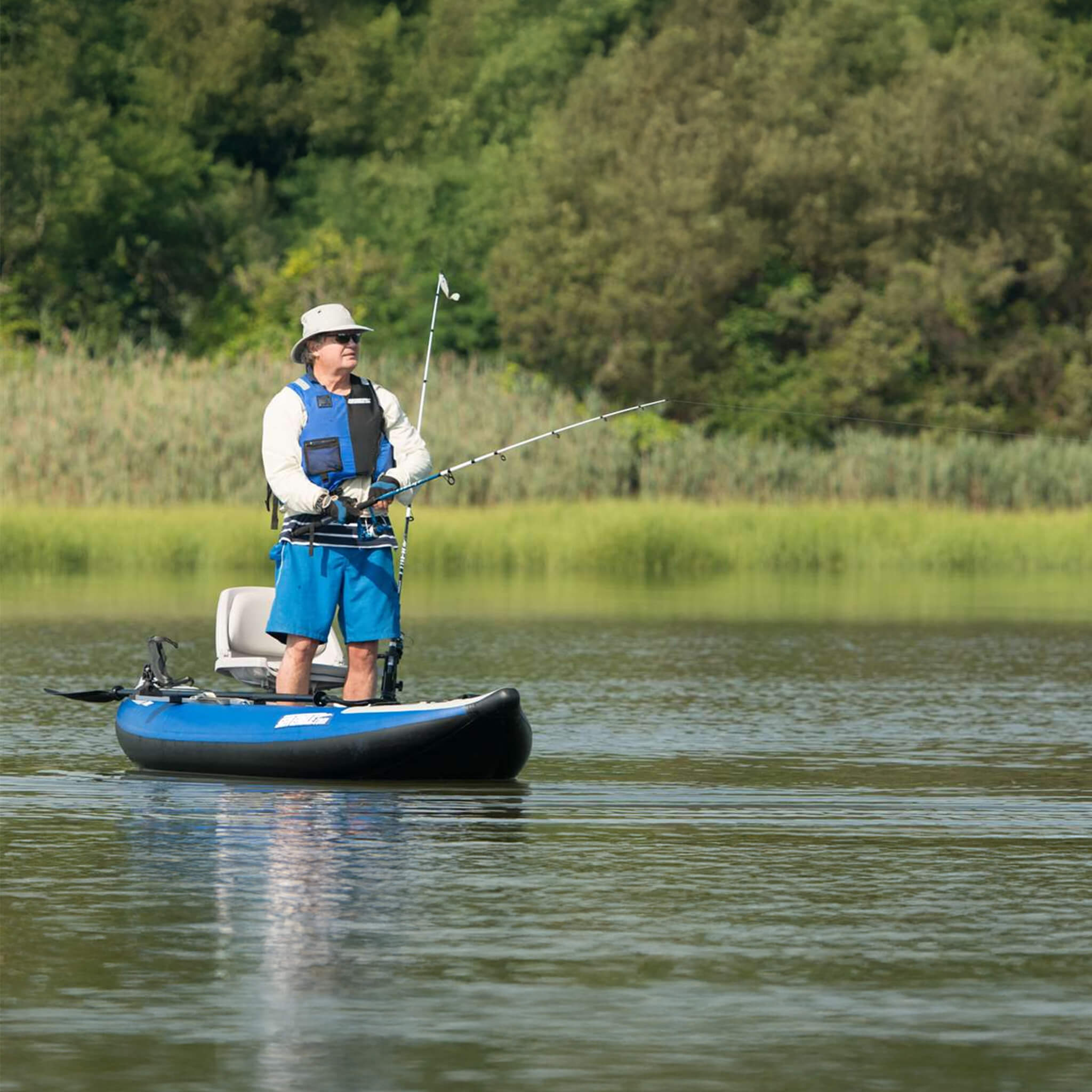 Sea Eagle 300X Explorer 1-Person Inflatable Kayak With Adjustable Footrest [300XK] (SAK18457)